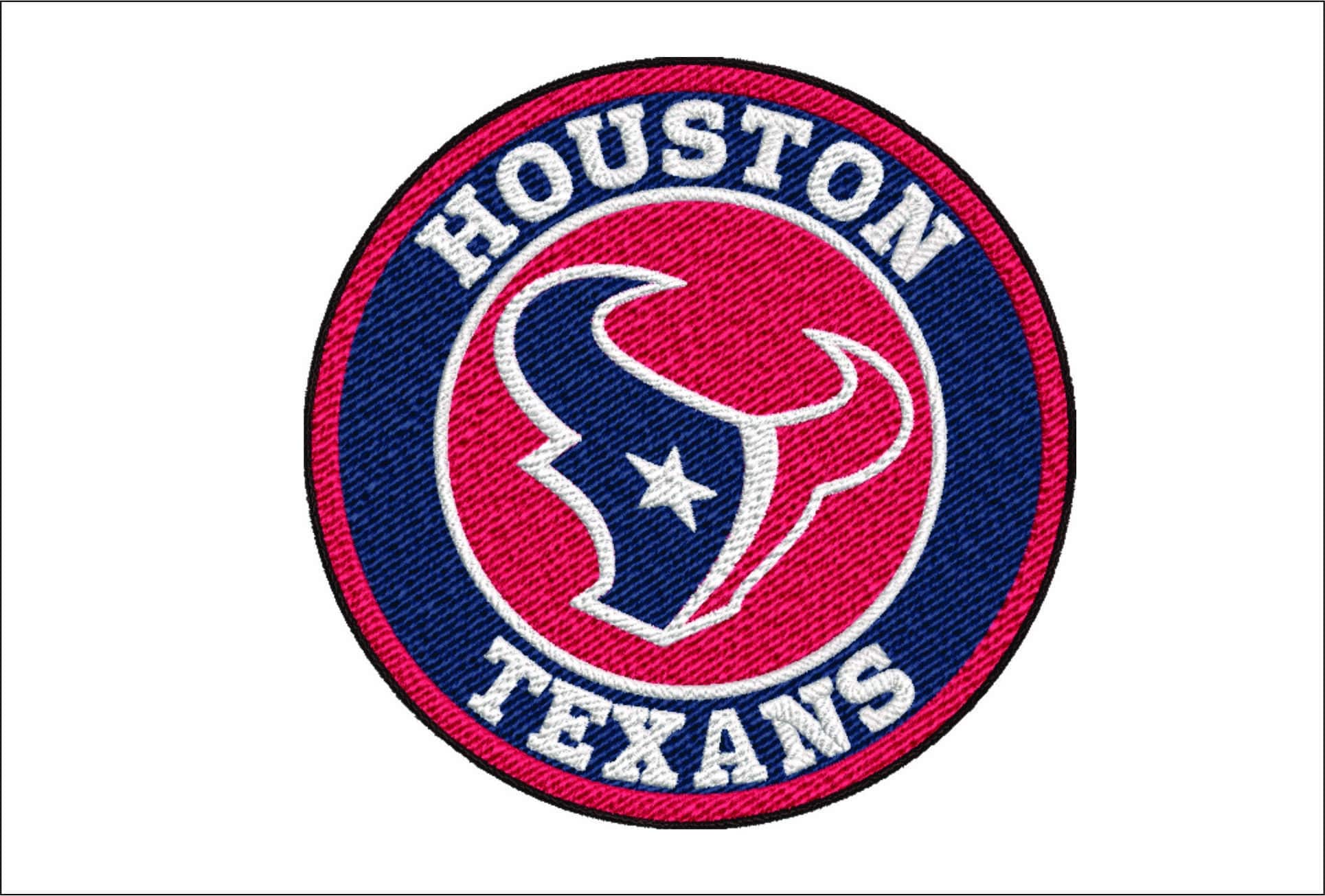 Houston Texans Emblem NFL embroidery design -NRG Stadium men's football embroidery machine pattern embroidery file - instant download