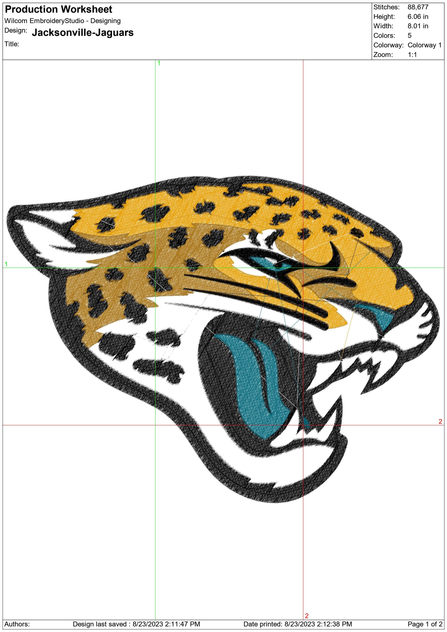 Jacksonville Jaguars NFL embroidery design -Everbank Stadium men's football embroidery machine pattern embroidery file - instant download — view 2