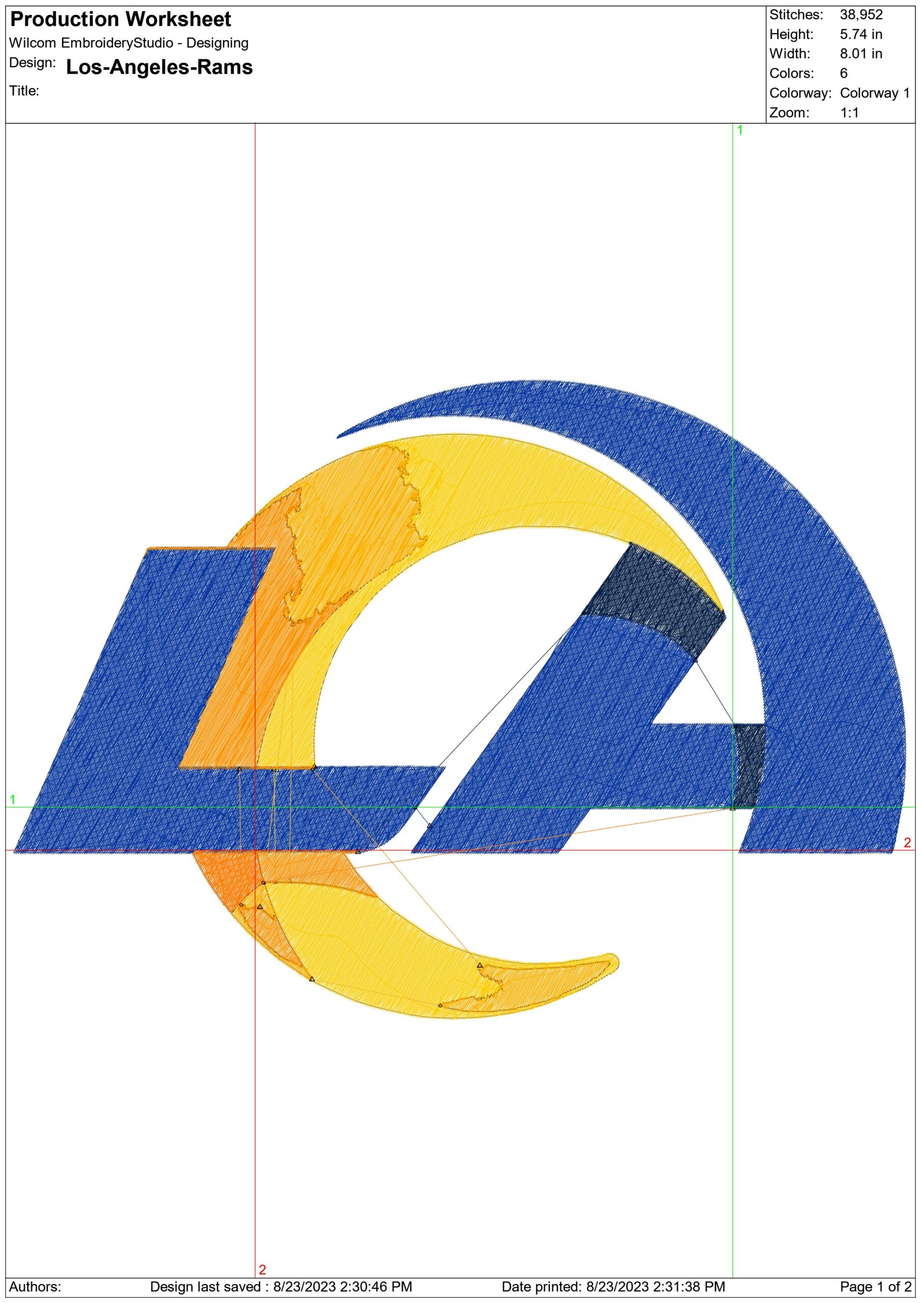 Los Angeles Rams NFL embroidery design -Sofi Stadium men's football embroidery machine pattern embroidery file - instant download — view 2