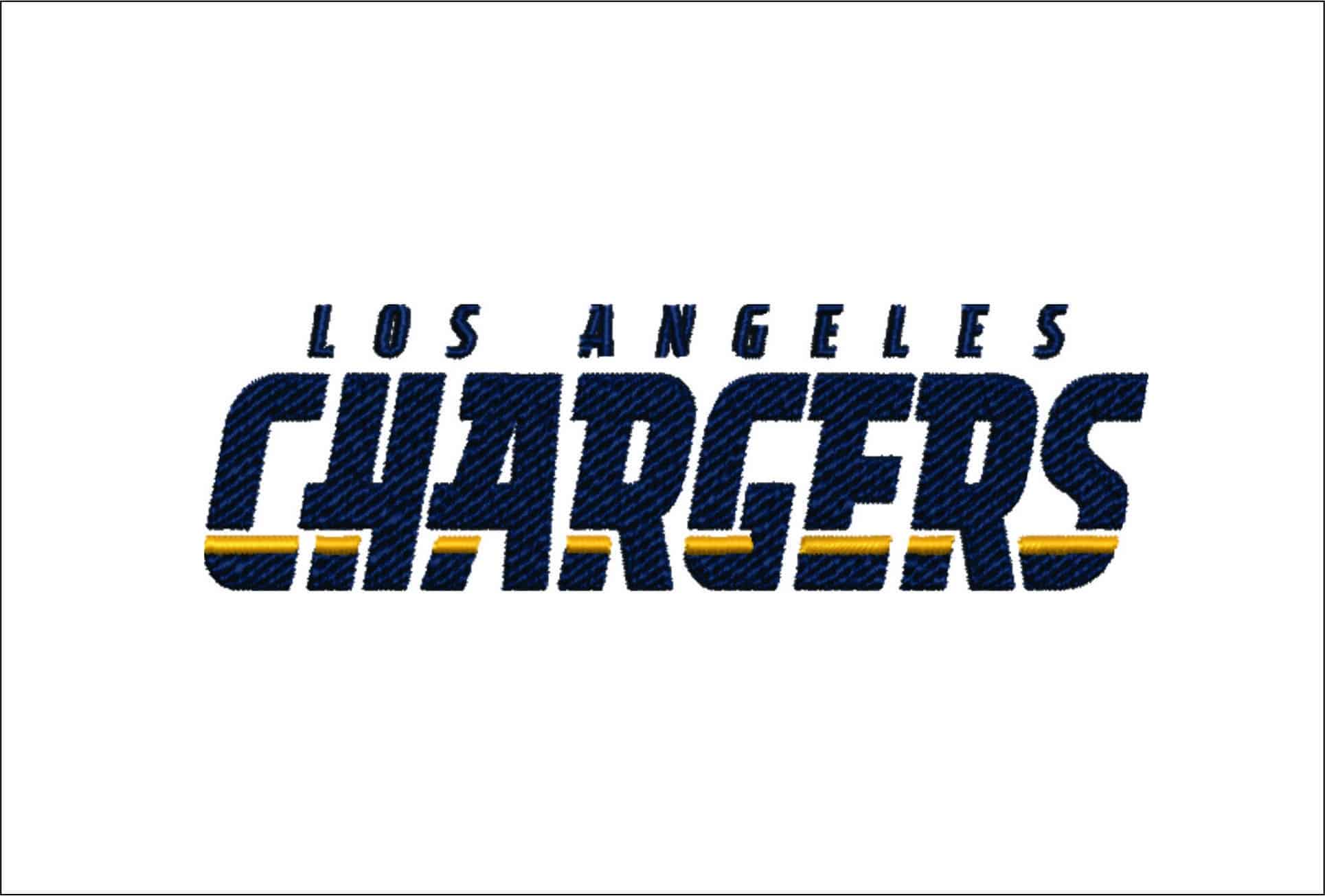 Los Angeles Chargers NFL embroidery design -Sofi men's football embroidery machine pattern embroidery file - instant download