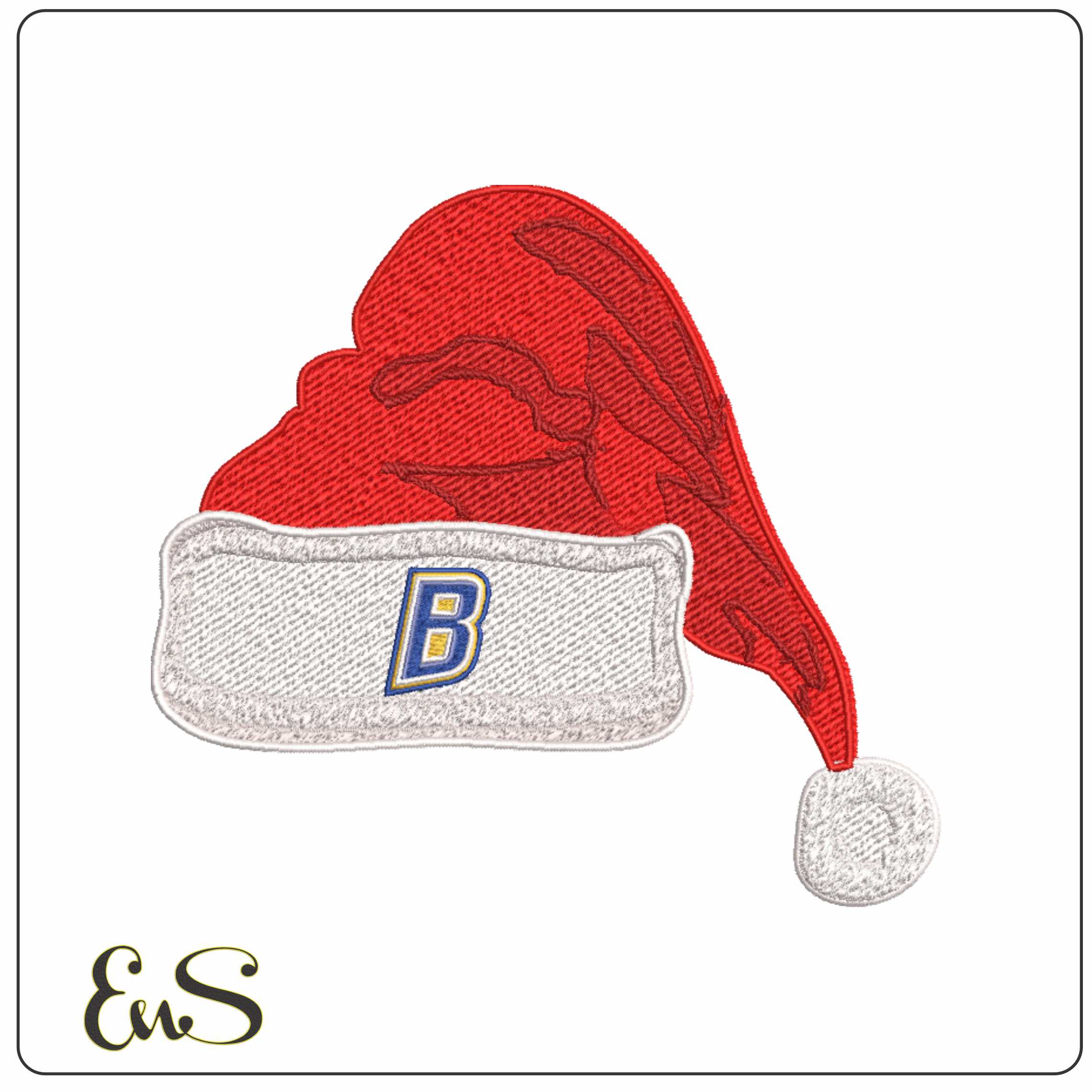 Santa Hat CSU Bakersfield Roadrunners Alternative - Elegant embroidery design file-instant download