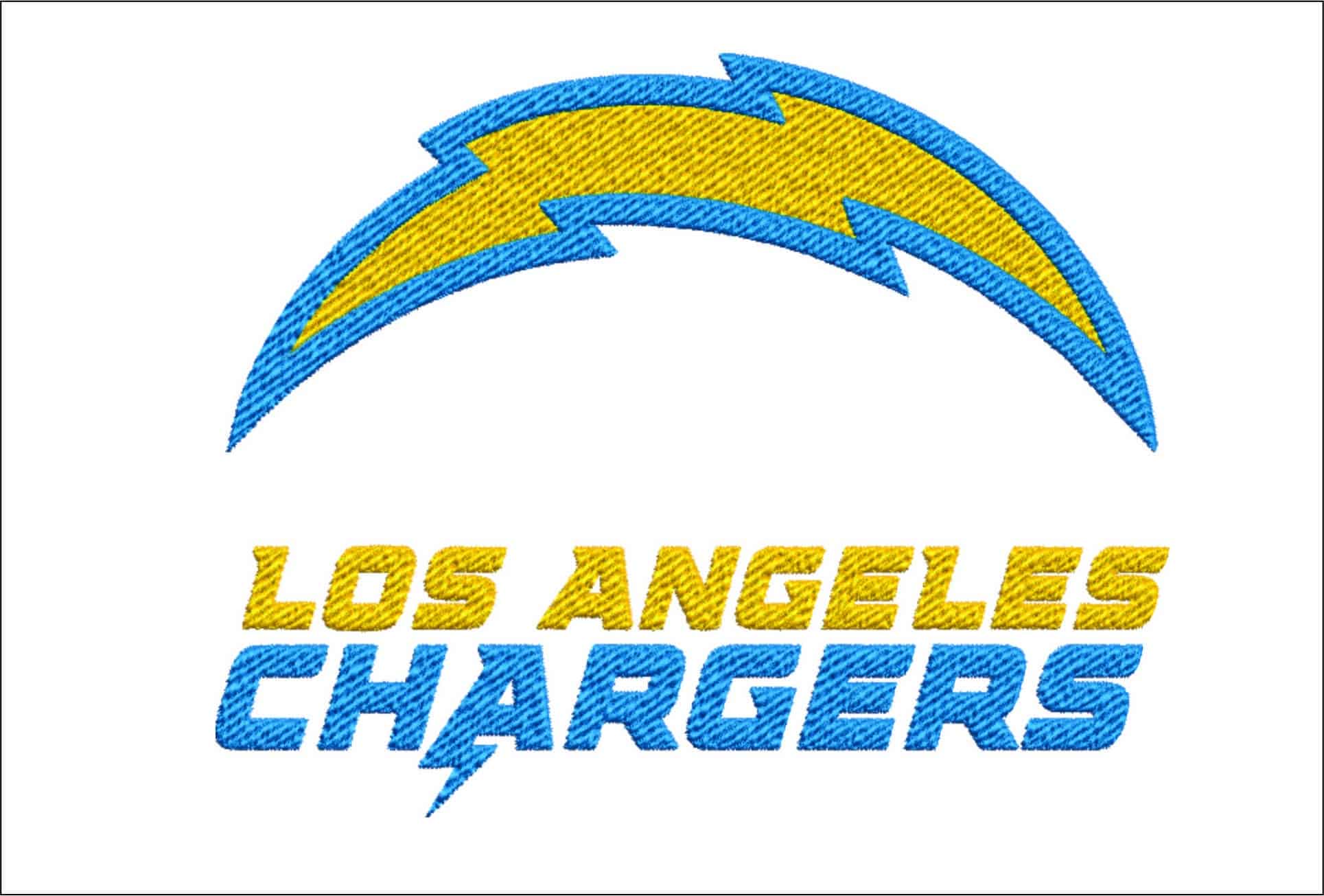 Los Angeles Chargers NFL embroidery design -Sofi men's football embroidery machine pattern embroidery file - instant download