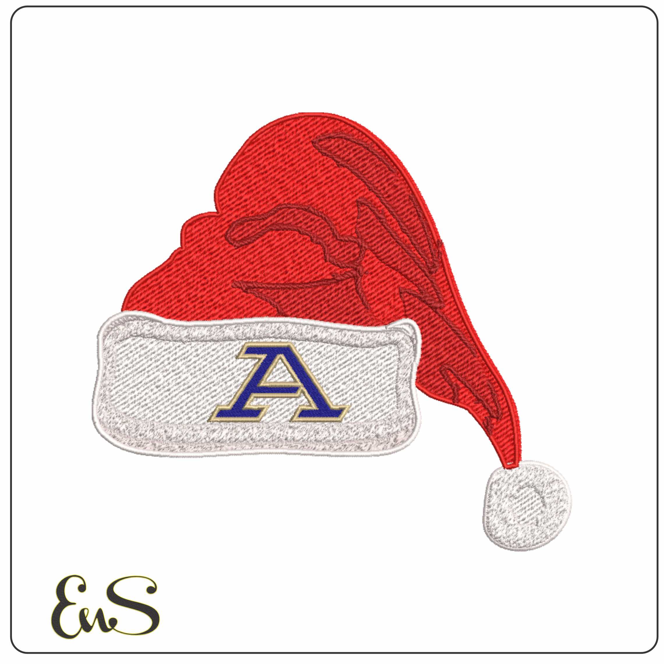 Santa Hats Akron Zips 2022 - Elegant embroidery design file-instant download