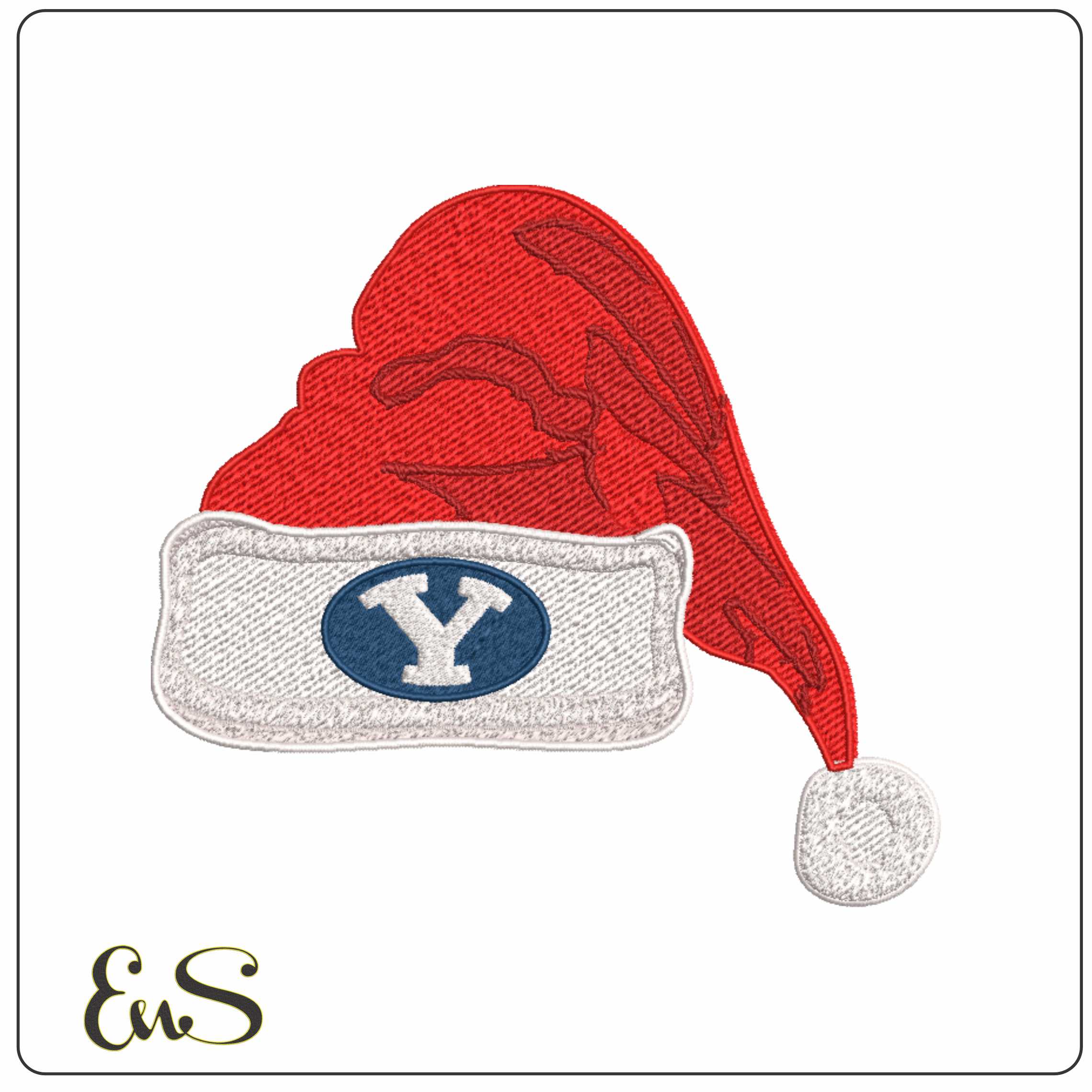 Santat Hat BYU Cougars 2010 on Brigham Young - Elegant embroidery design file-instant download