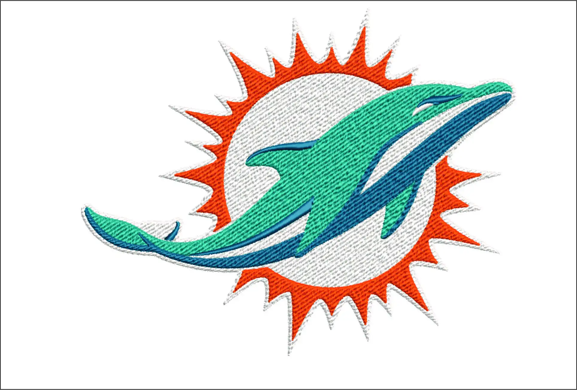 Miami Dolphins NFL embroidery design -Hard Rock men's football embroidery machine pattern embroidery file - instant download