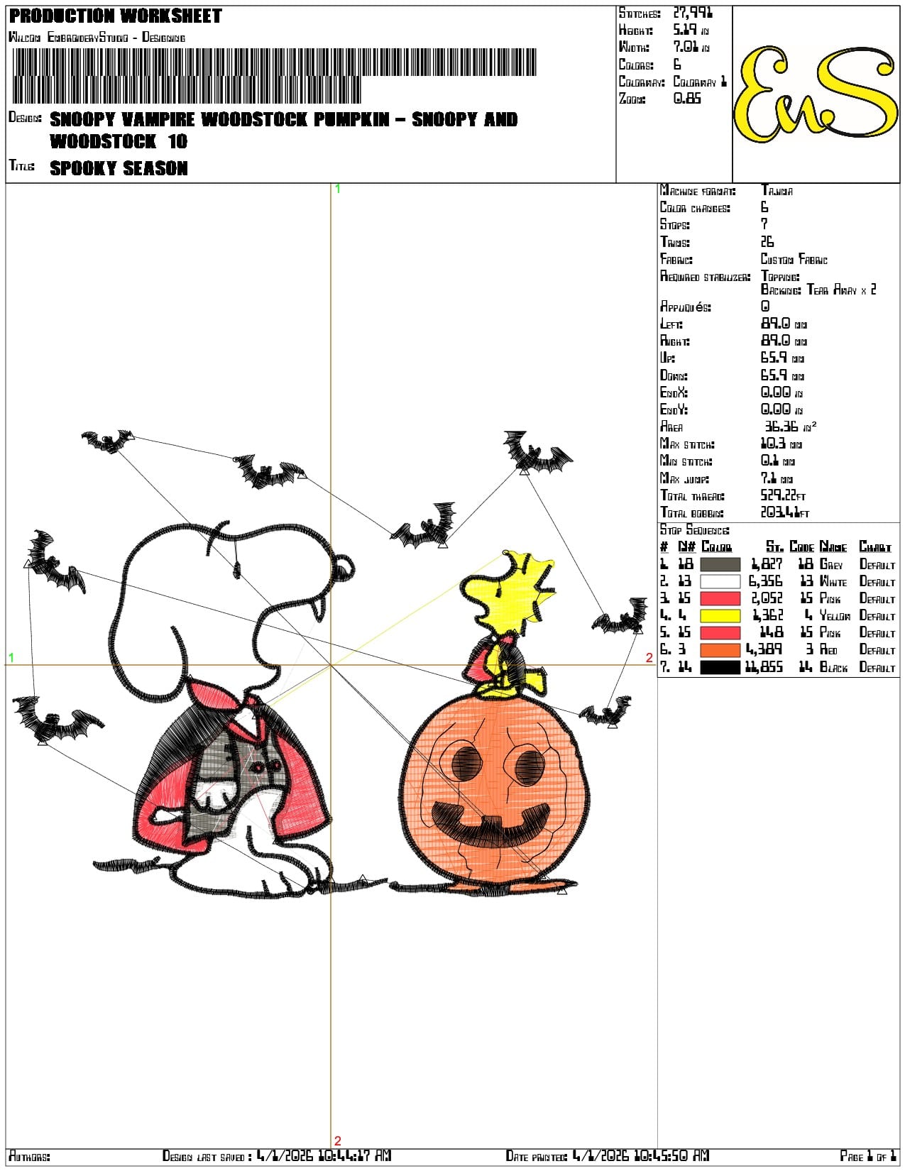Snoopy Vampire Woodstock Pumpkin Snoopy and Woodstock - Elegant embroidery design file-instant download — view 3