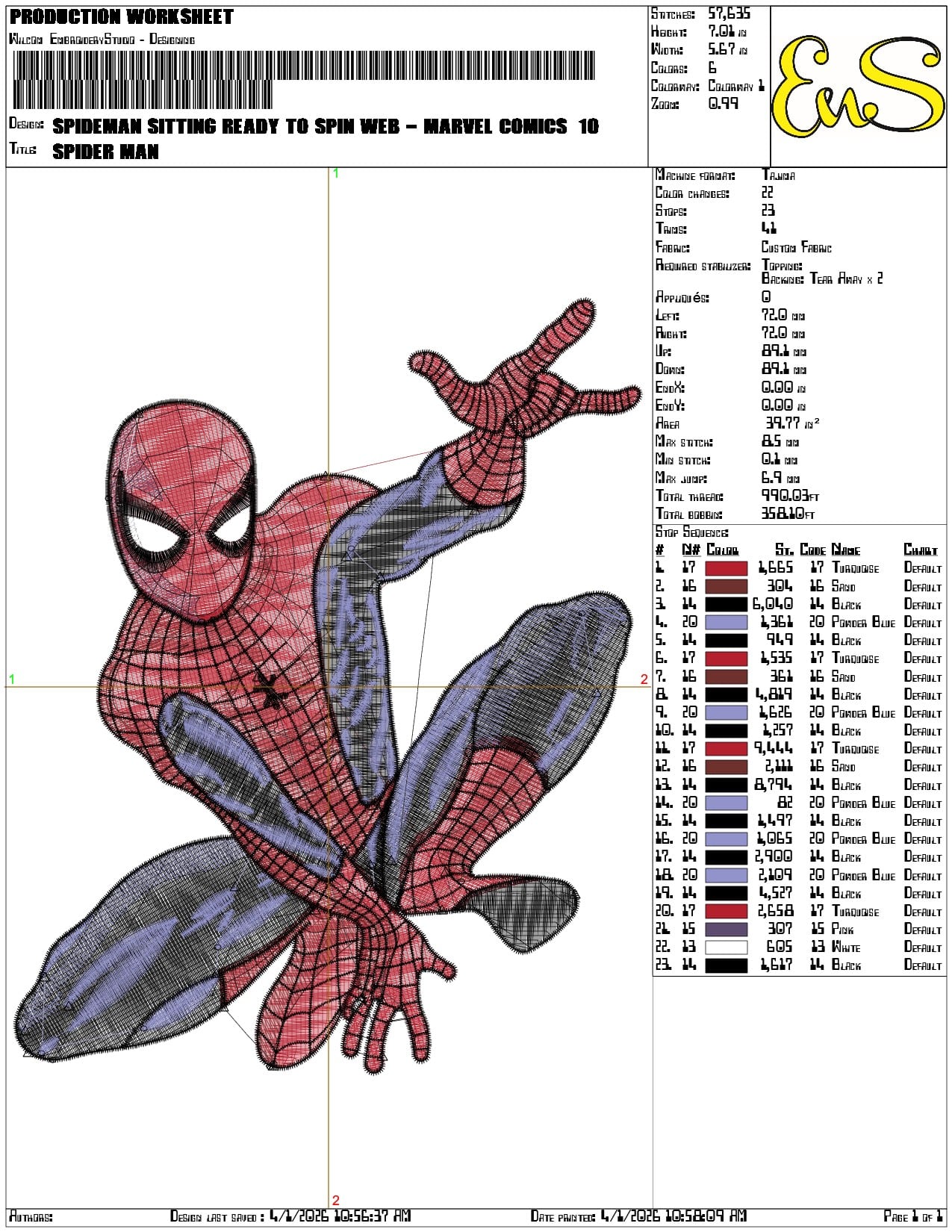 Spideman sitting ready to spin web - Elegant embroidery design file-instant download — view 3