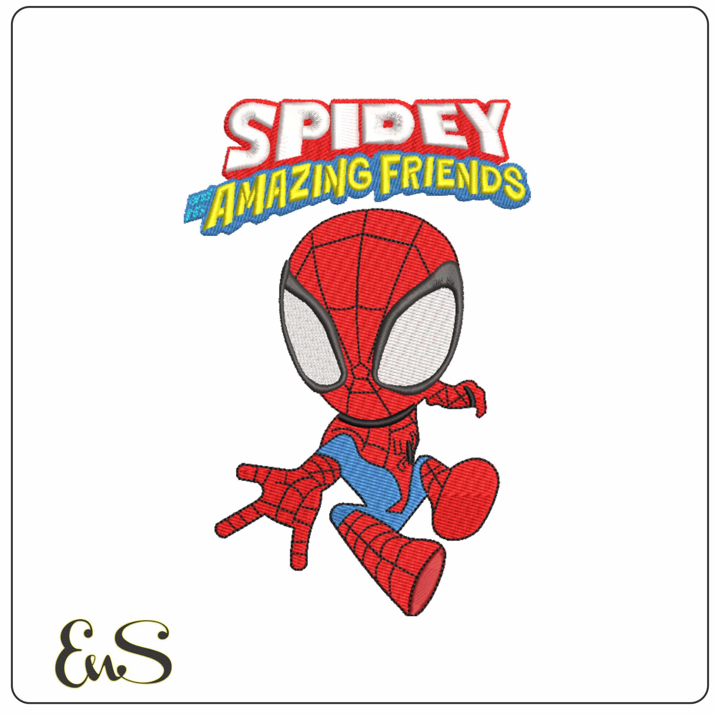 Spidey Amazing Friends - Elegant embroidery design file-instant download