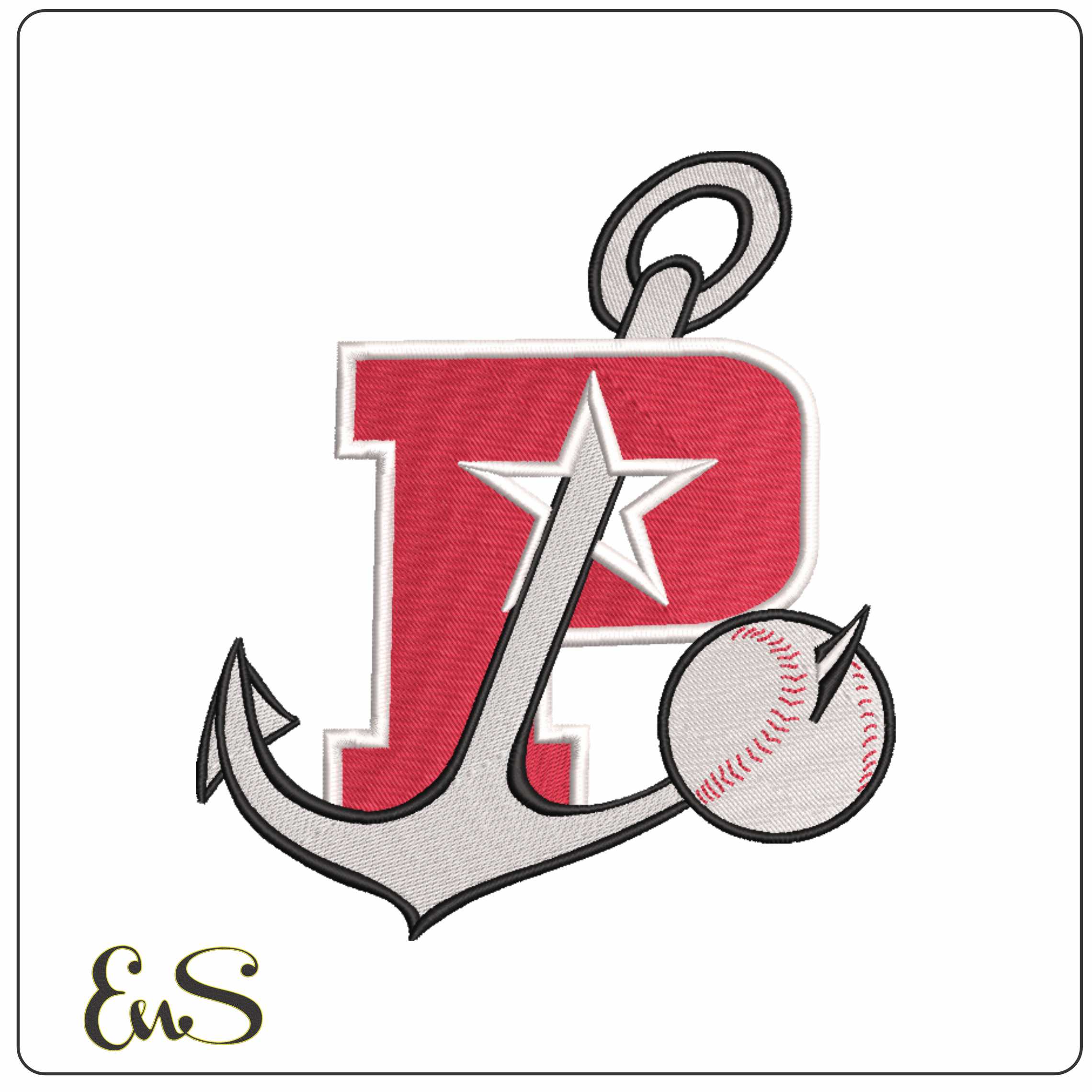 Stockton Ball Park - Elegant embroidery design file-instant download