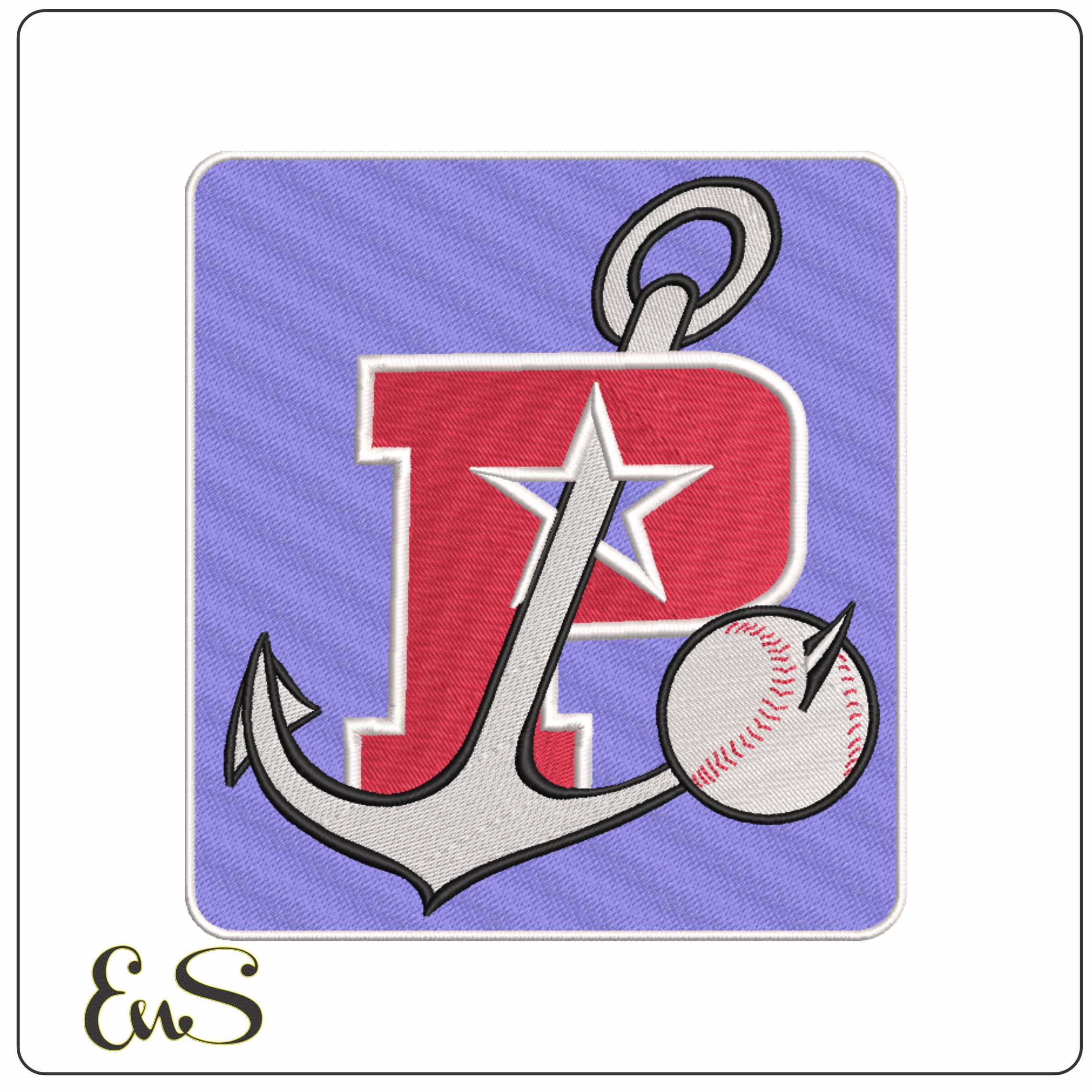 Stockton Ball Park Patch - Elegant embroidery design file-instant download