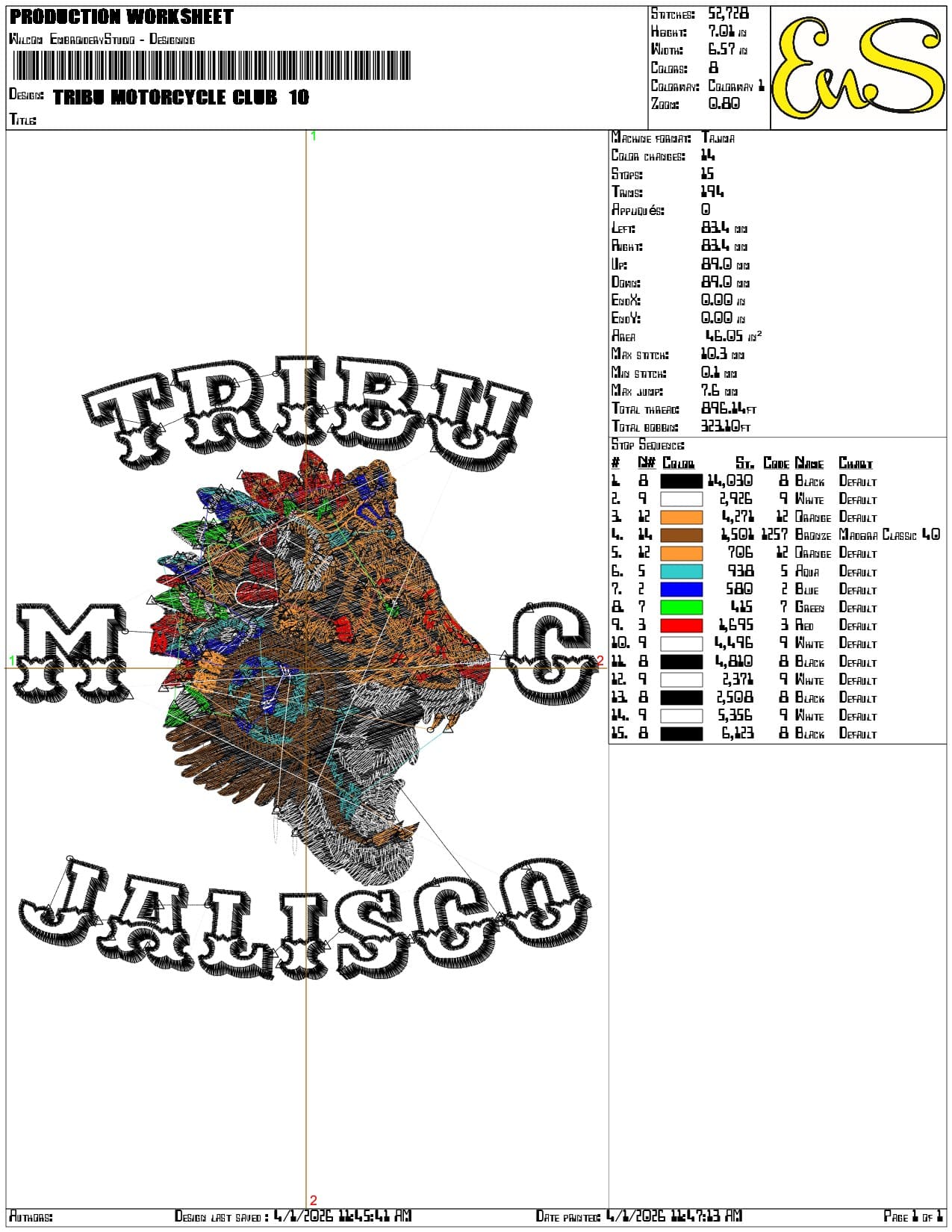 Tribu Motorcycle Club  - Elegant embroidery design file-instant download — view 3
