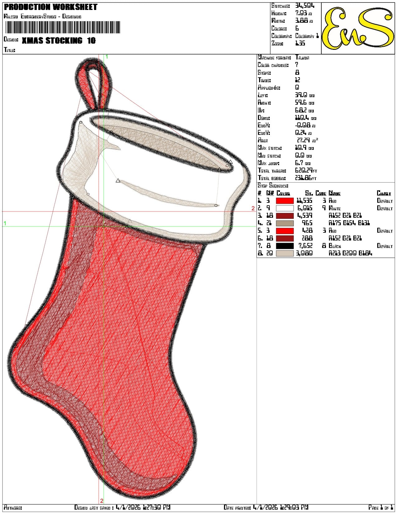 Xmas stocking  - Elegant embroidery design file-instant download — view 3