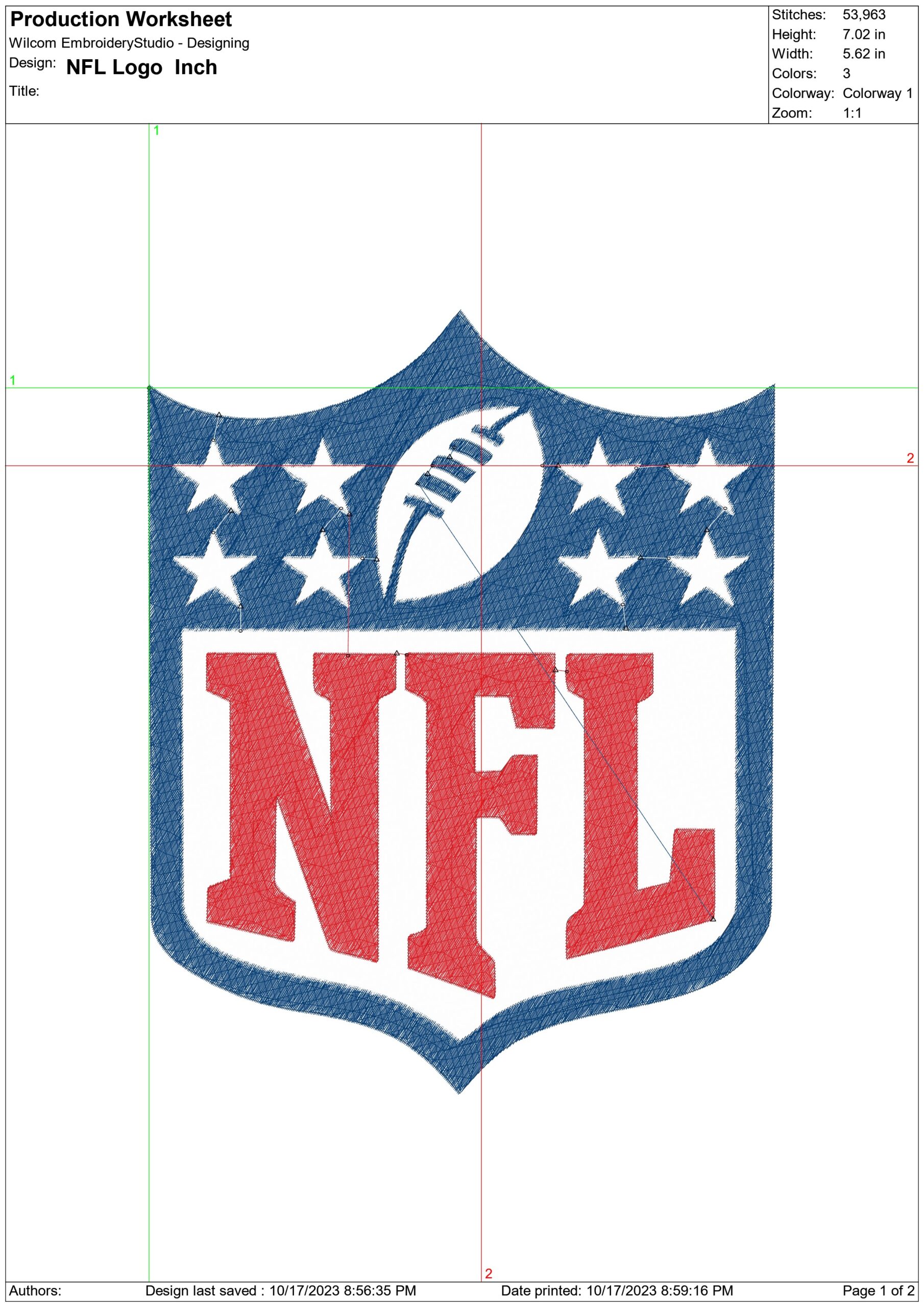National Football League NFL embroidery design -Park Avenue NY Stadium men's football embroidery machine pattern embroidery file - instant download — view 2