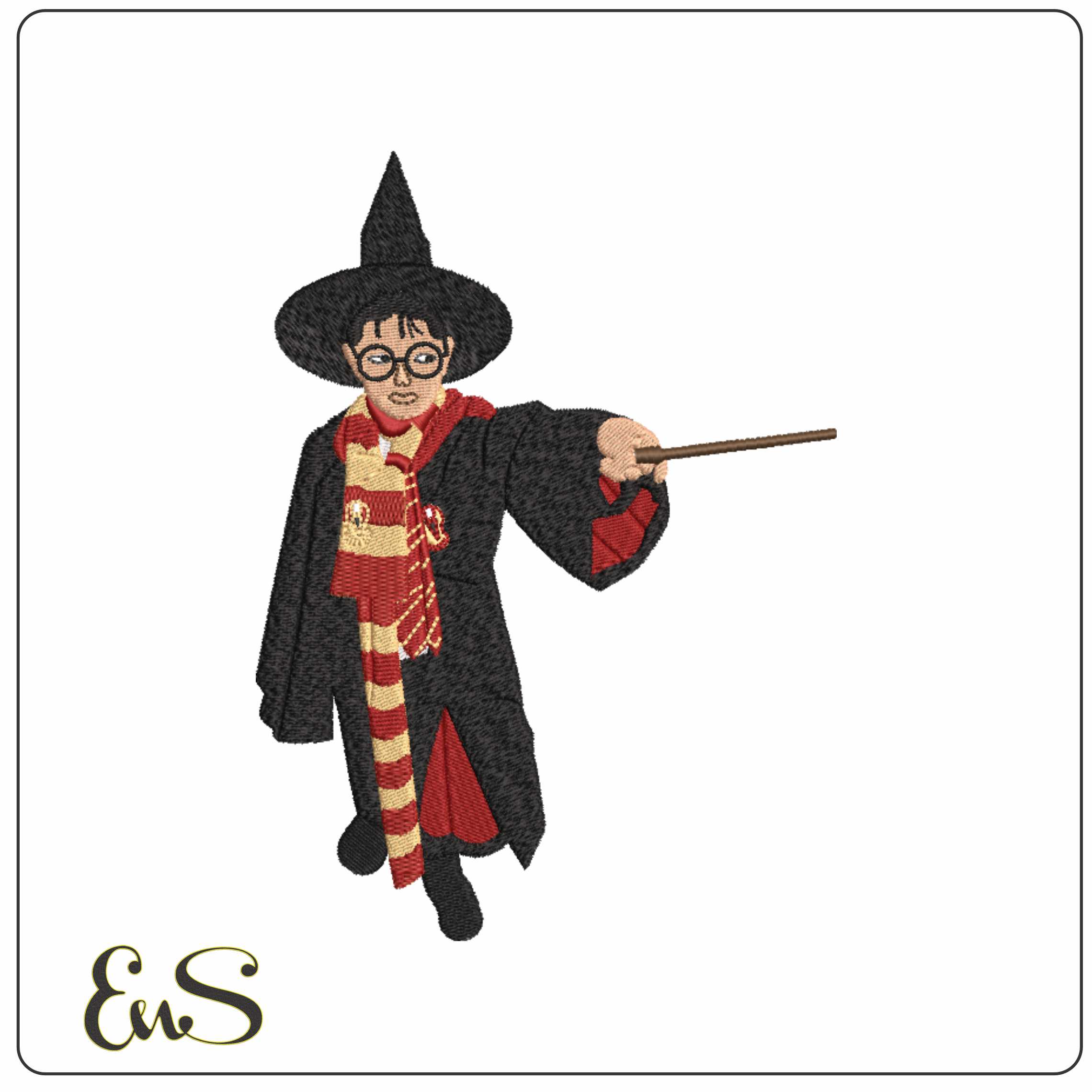 Young Harry Potter  - Elegant embroidery design file-instant download