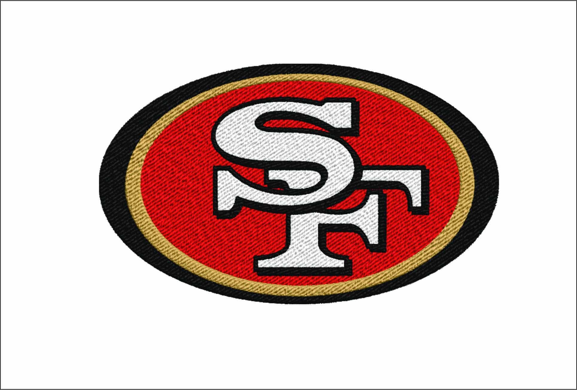 San Francisco 49ers NFL embroidery design -Levi's Stadium men's football embroidery machine pattern embroidery file - instant download