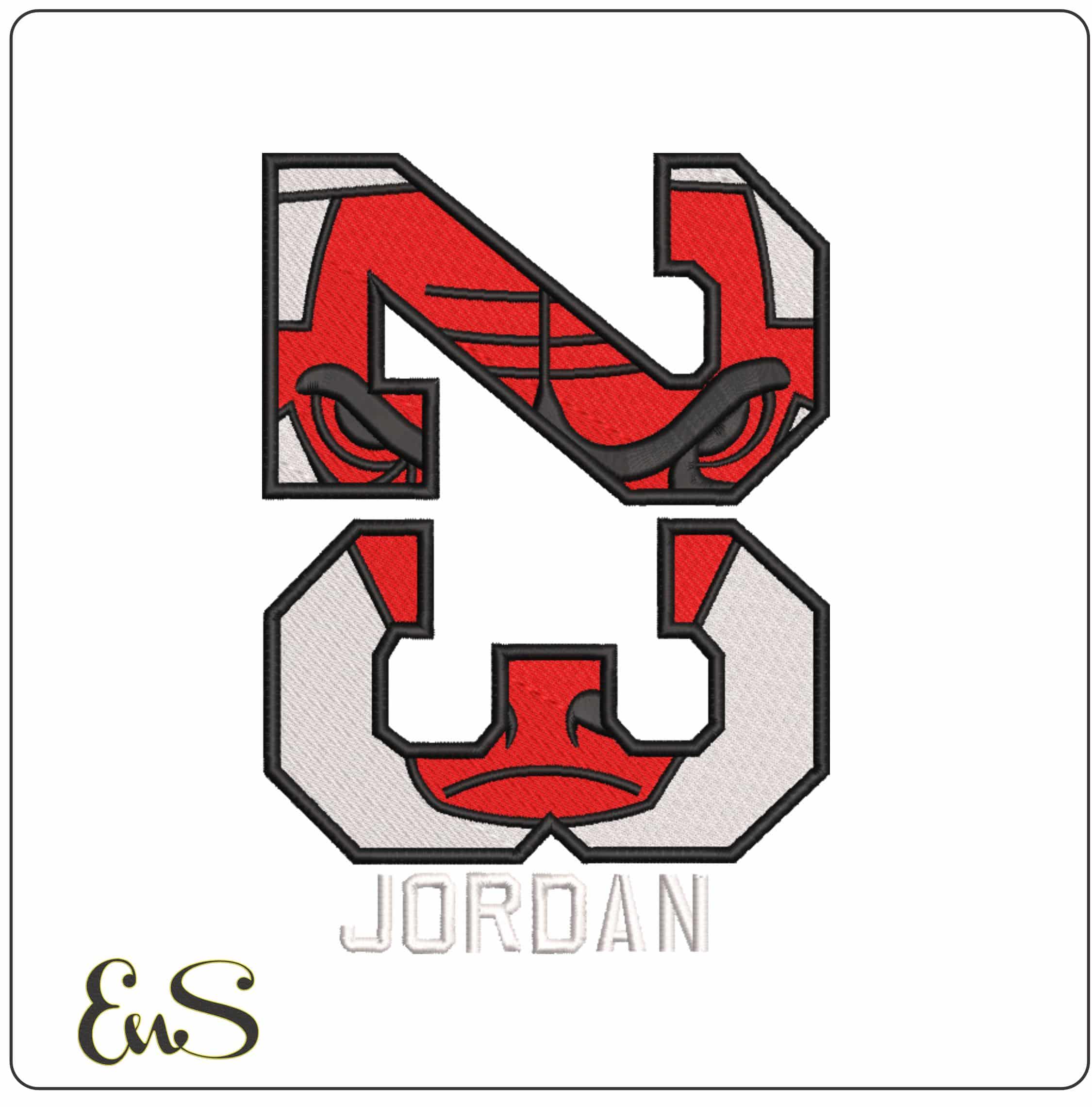 23 Jordan Bull Logo  - Elegant embroidery design file-instant download