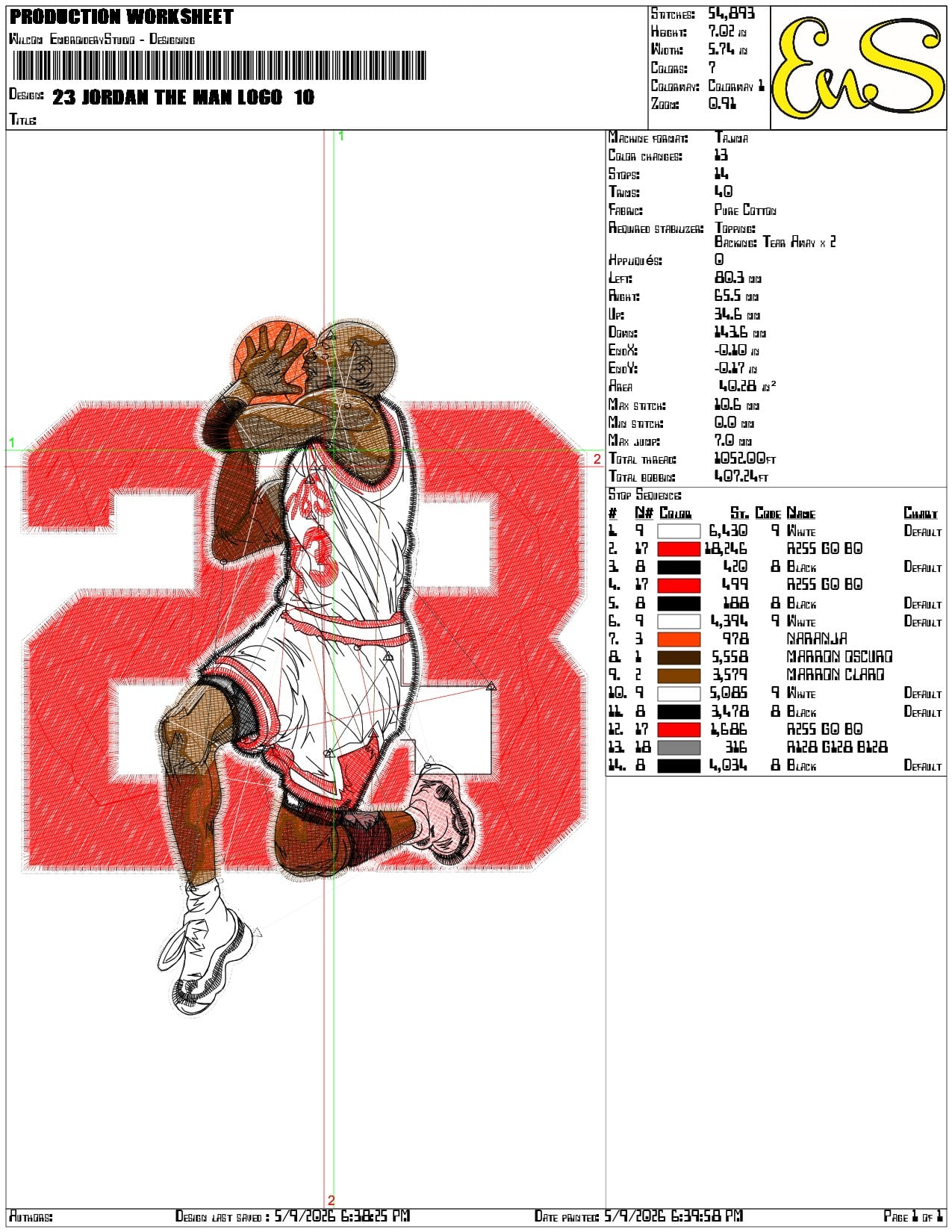 23 Jordan the Man Logo  - Elegant embroidery design file-instant download — view 3