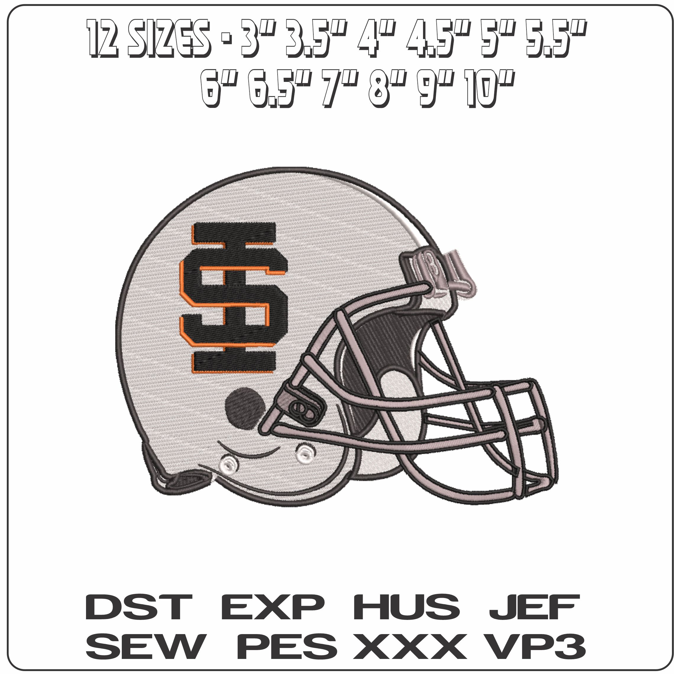 AF Helmet Idaho State Bengals 2012 to 2018  - Elegant embroidery design file-instant download — view 2