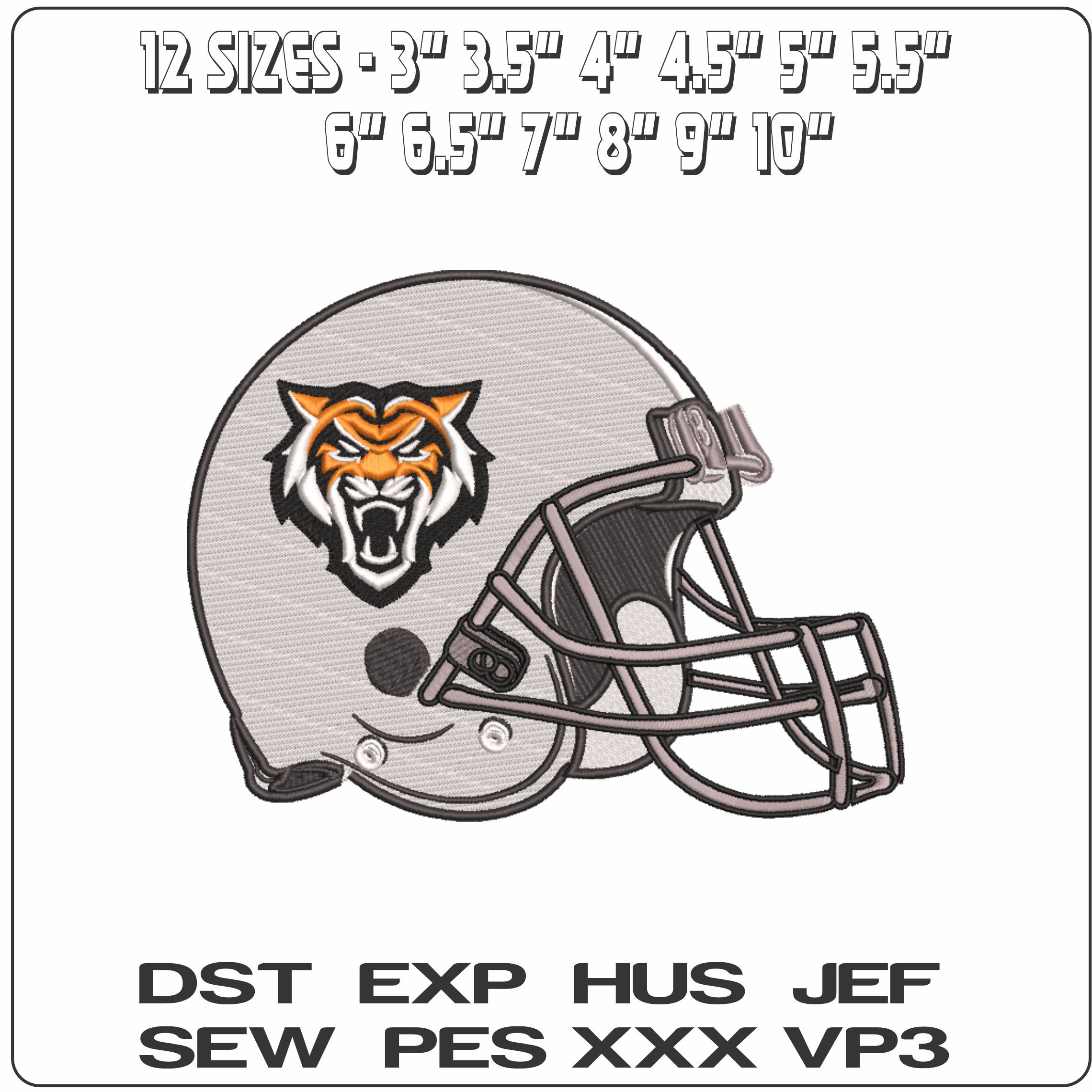 AF Helmet Idaho State Bengals 2018  - Elegant embroidery design file-instant download — view 2