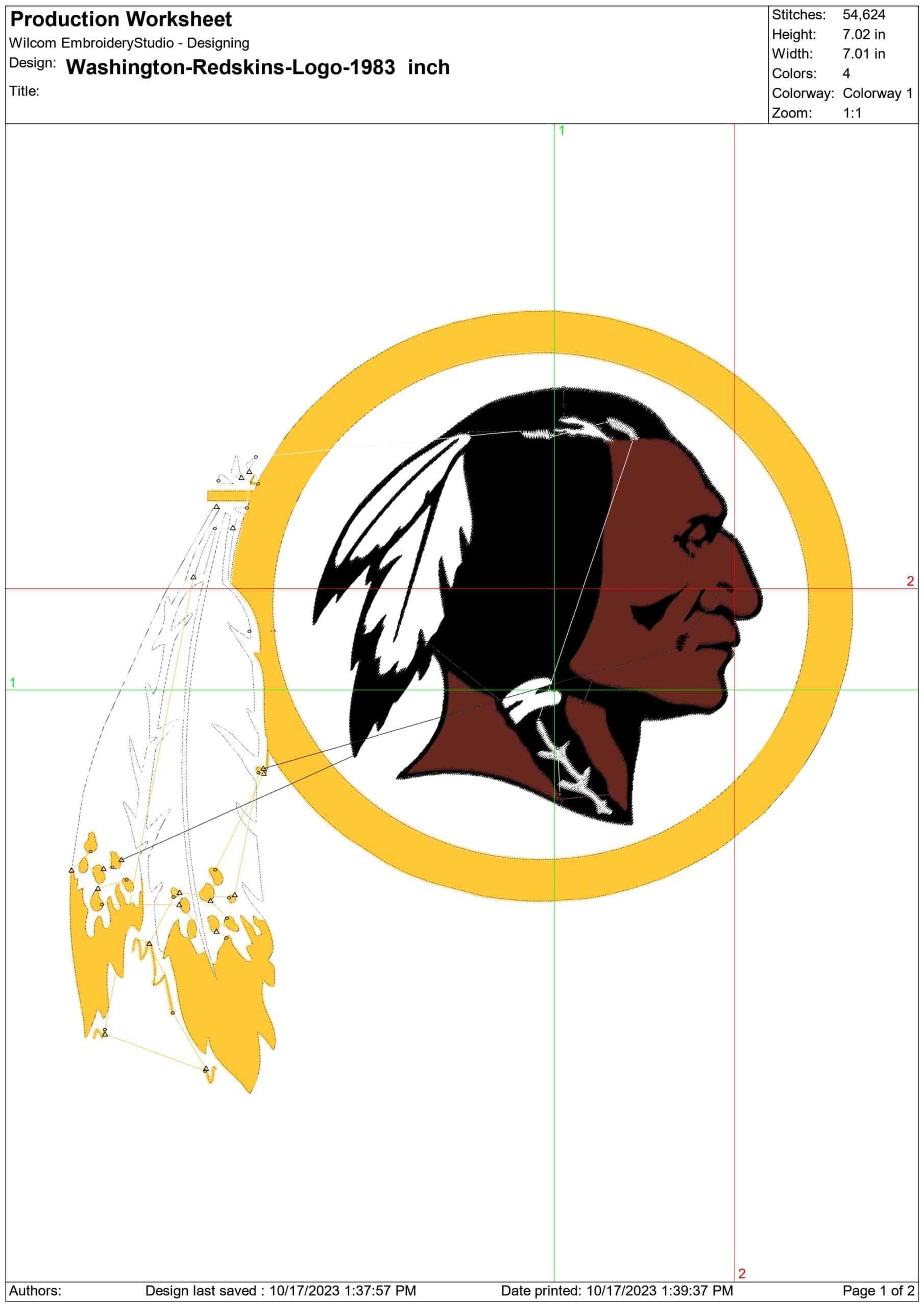 Washington Commanders NFL embroidery design -FedExField Stadium men's football embroidery machine pattern embroidery file - instant download — view 2