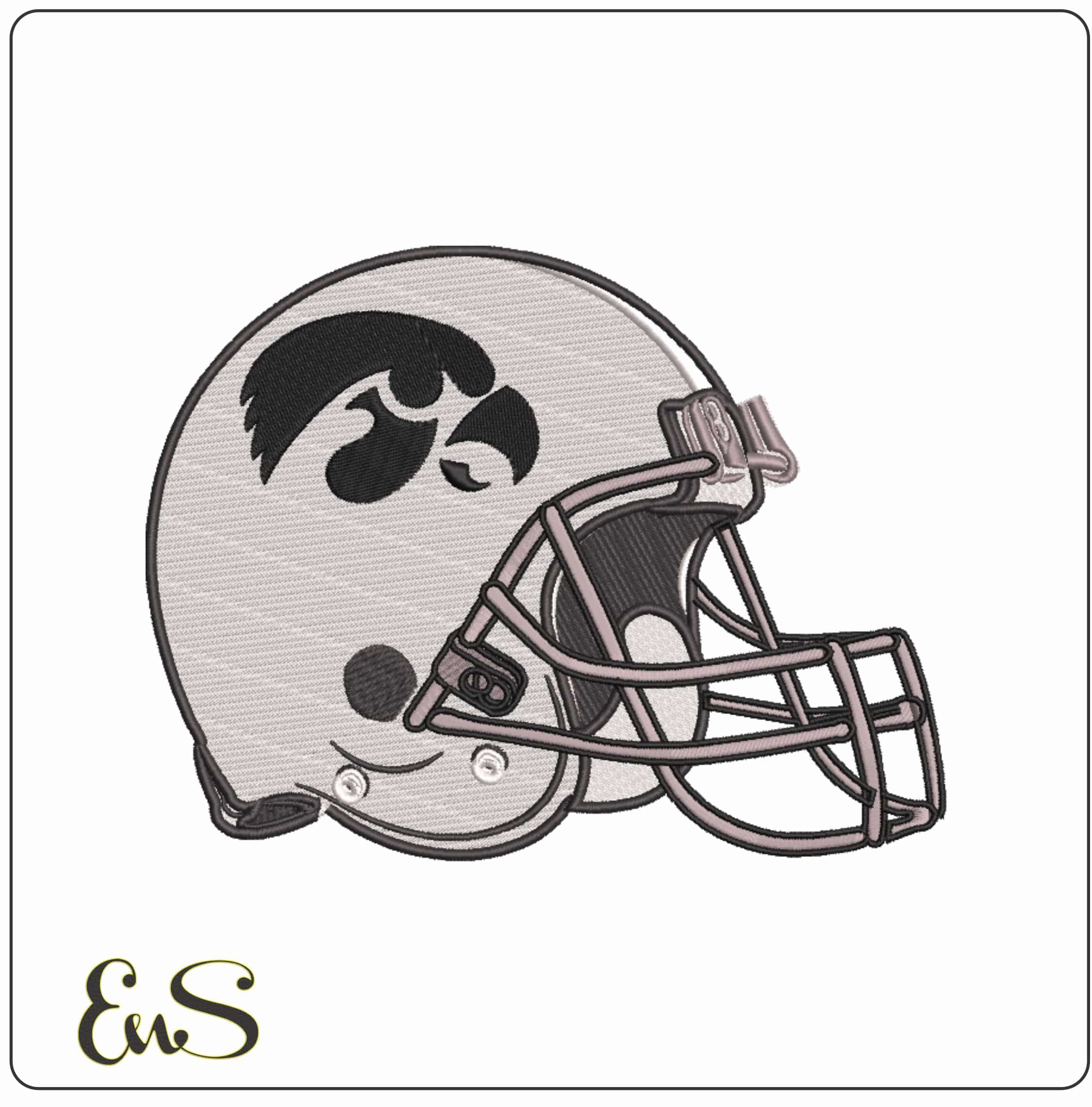 AF Helmet Iowa Hawkeyes 1979  - Elegant embroidery design file-instant download