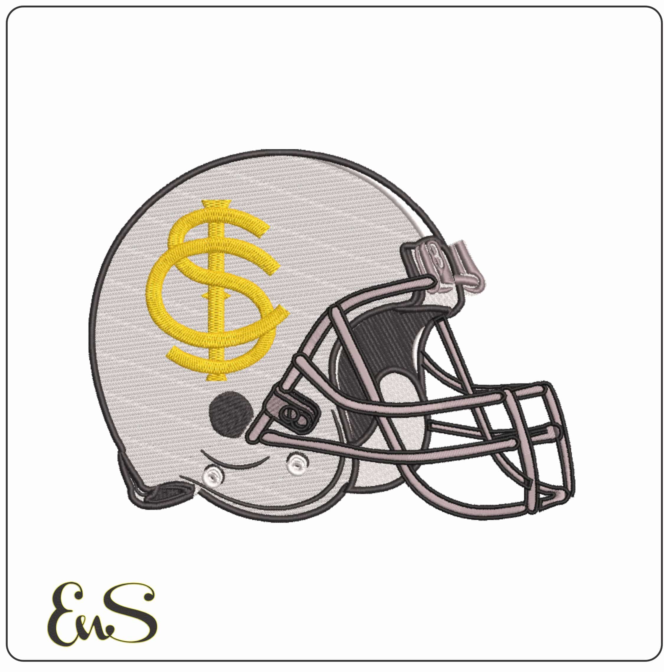 AF Helmet Iowa Hawkeyes 1930 to 1941  elegant embroidery design file-instant download