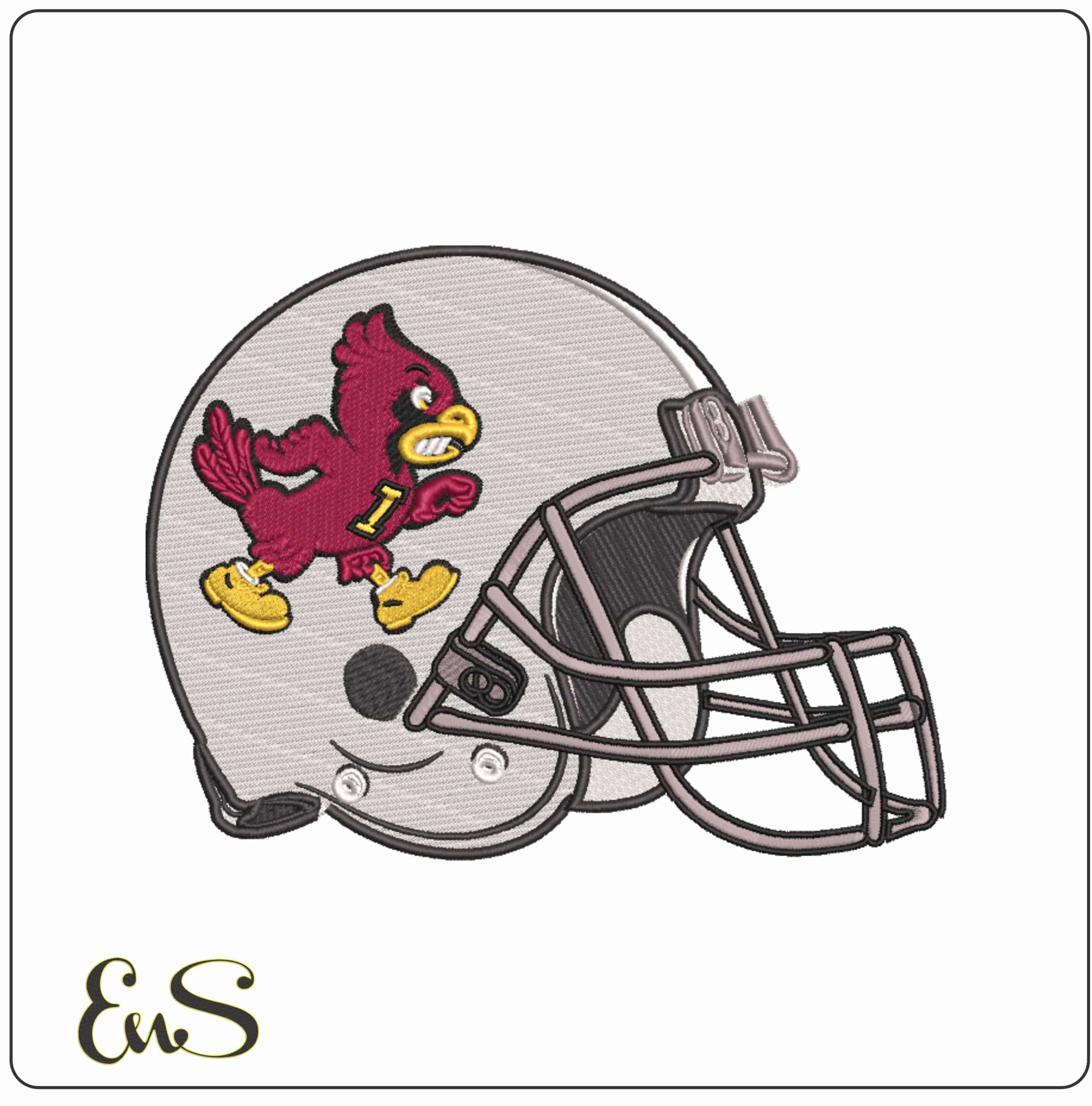 AF Helmet Iowa State Cyclones 1978 to 1983  elegant embroidery design file-instant download