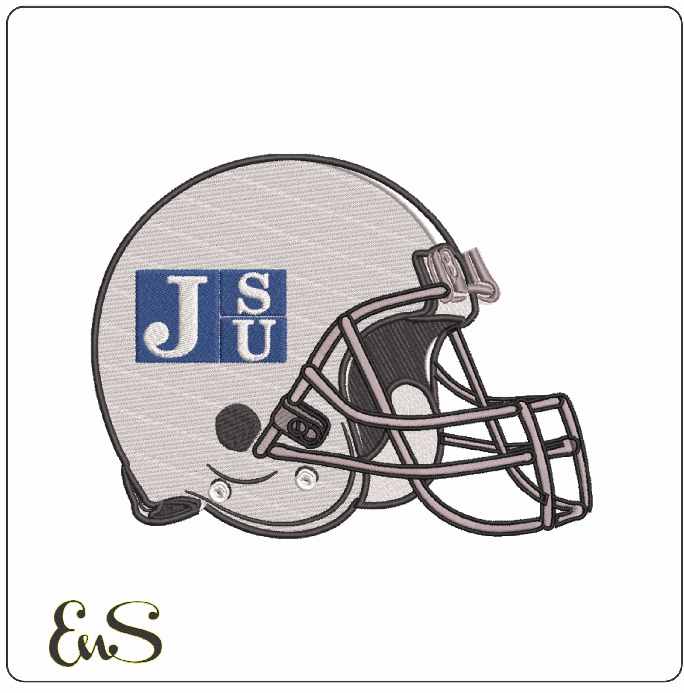 AF Helmet Jackson State Tigers 2006  - Elegant embroidery design file-instant download