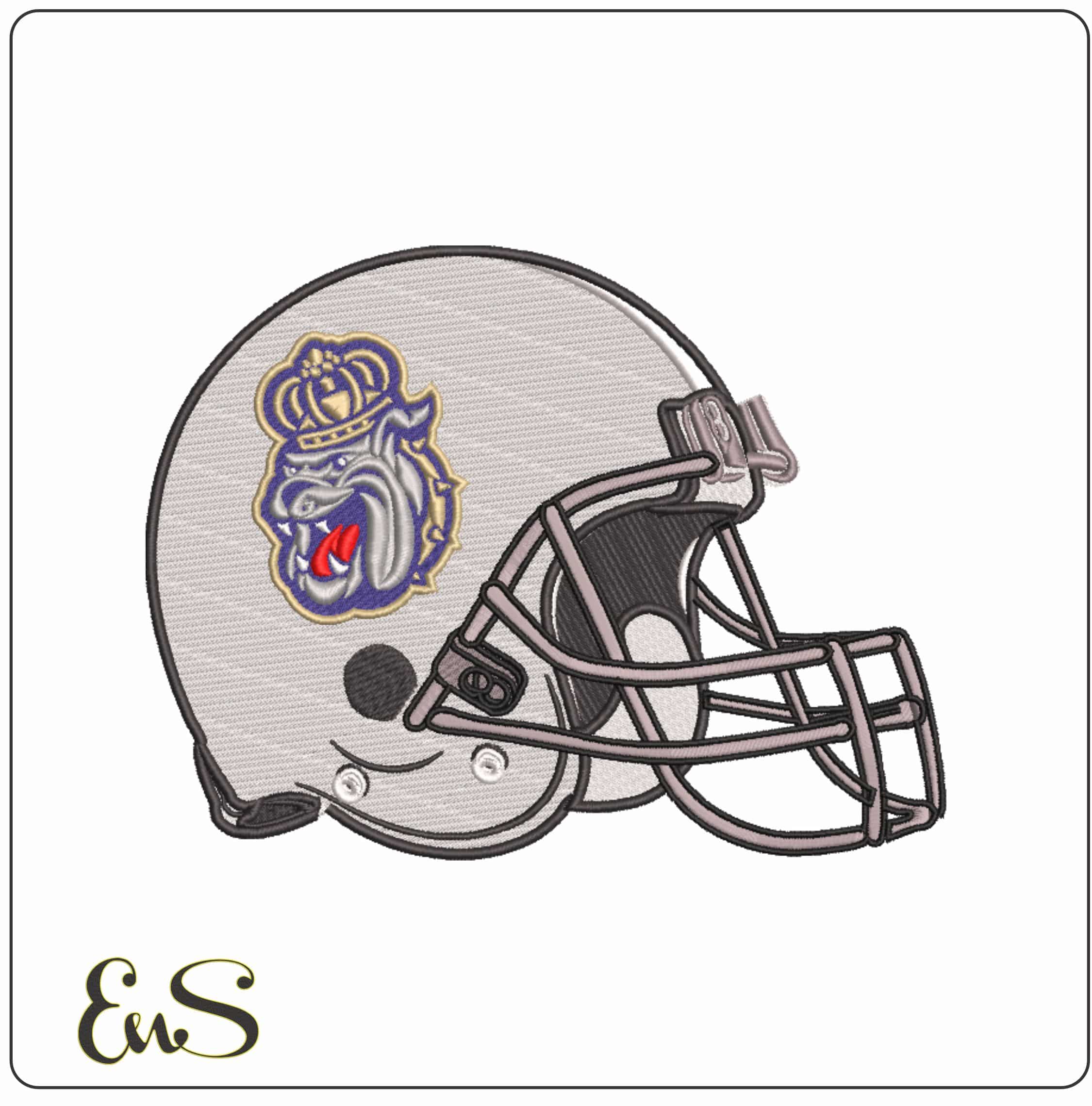 AF Helmet James Madison Dukes Alternative  - Elegant embroidery design file-instant download