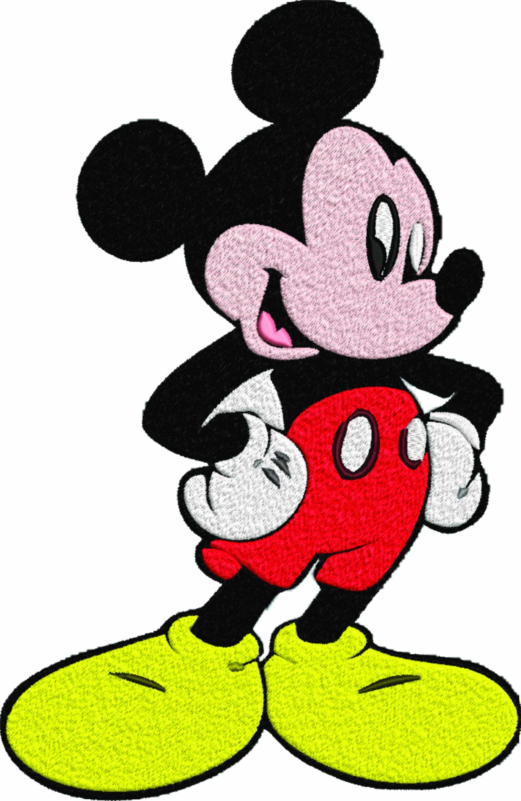 mickey mouse embroidery design machine embroidery design, design for kids, babies, infants, fill embroidery design, instant download 6 sizes — view 2