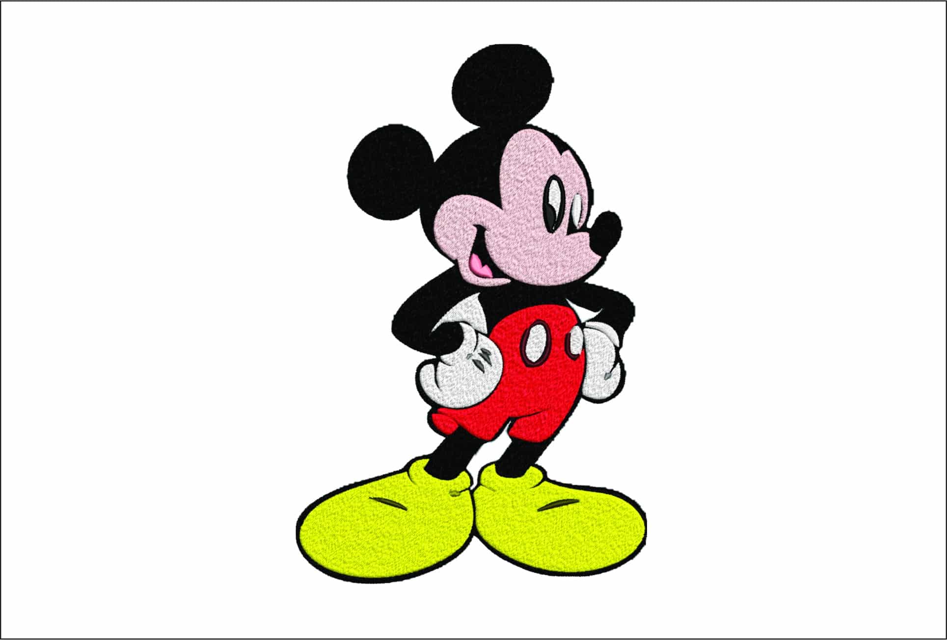 mickey mouse embroidery design machine embroidery design, design for kids, babies, infants, fill embroidery design, instant download 6 sizes
