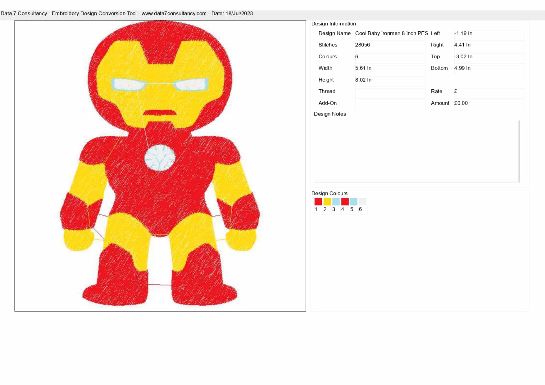 Cool Baby Iron Man embroidery design - Cool Baby super hero design machine pattern Baby toddler embroidery file instant download in a frame — view 3