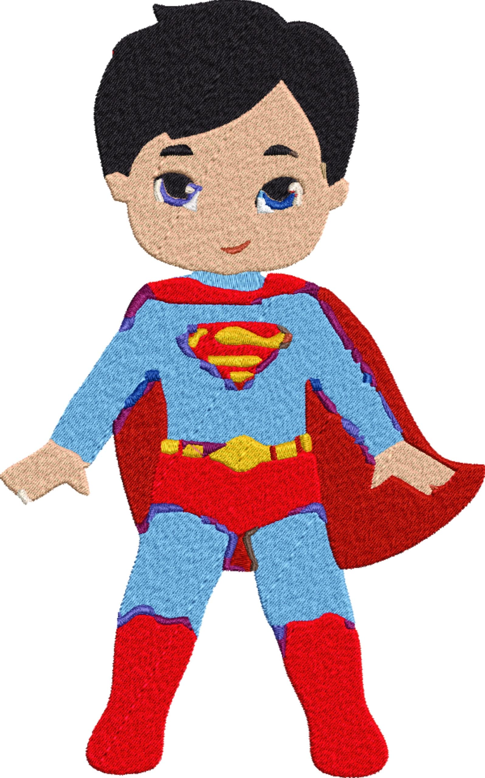 Baby Super Man embroidery design - Baby super hero design machine pattern Baby toddler embroidery file - instant download in a frame — view 2