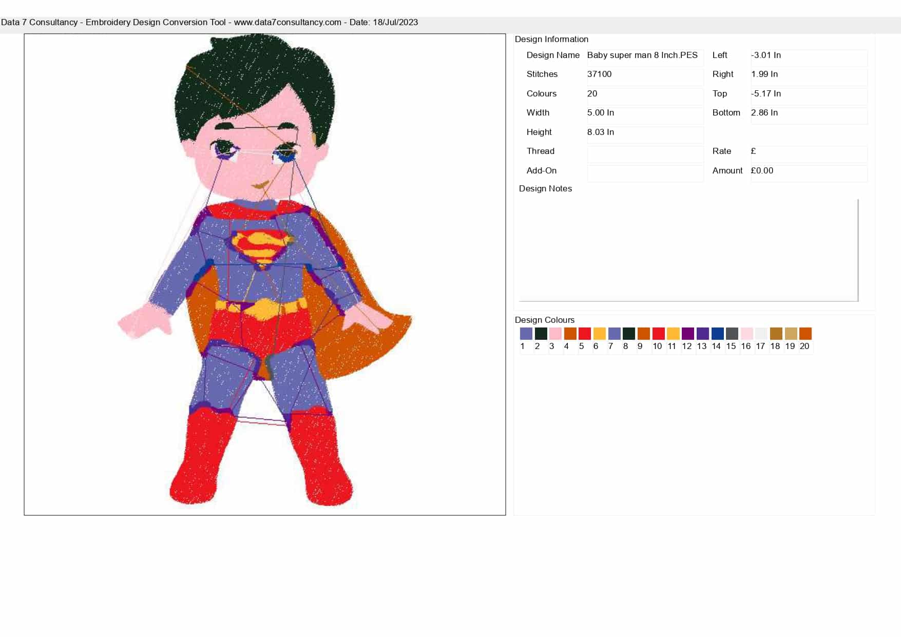 Baby Super Man embroidery design - Baby super hero design machine pattern Baby toddler embroidery file - instant download in a frame — view 3