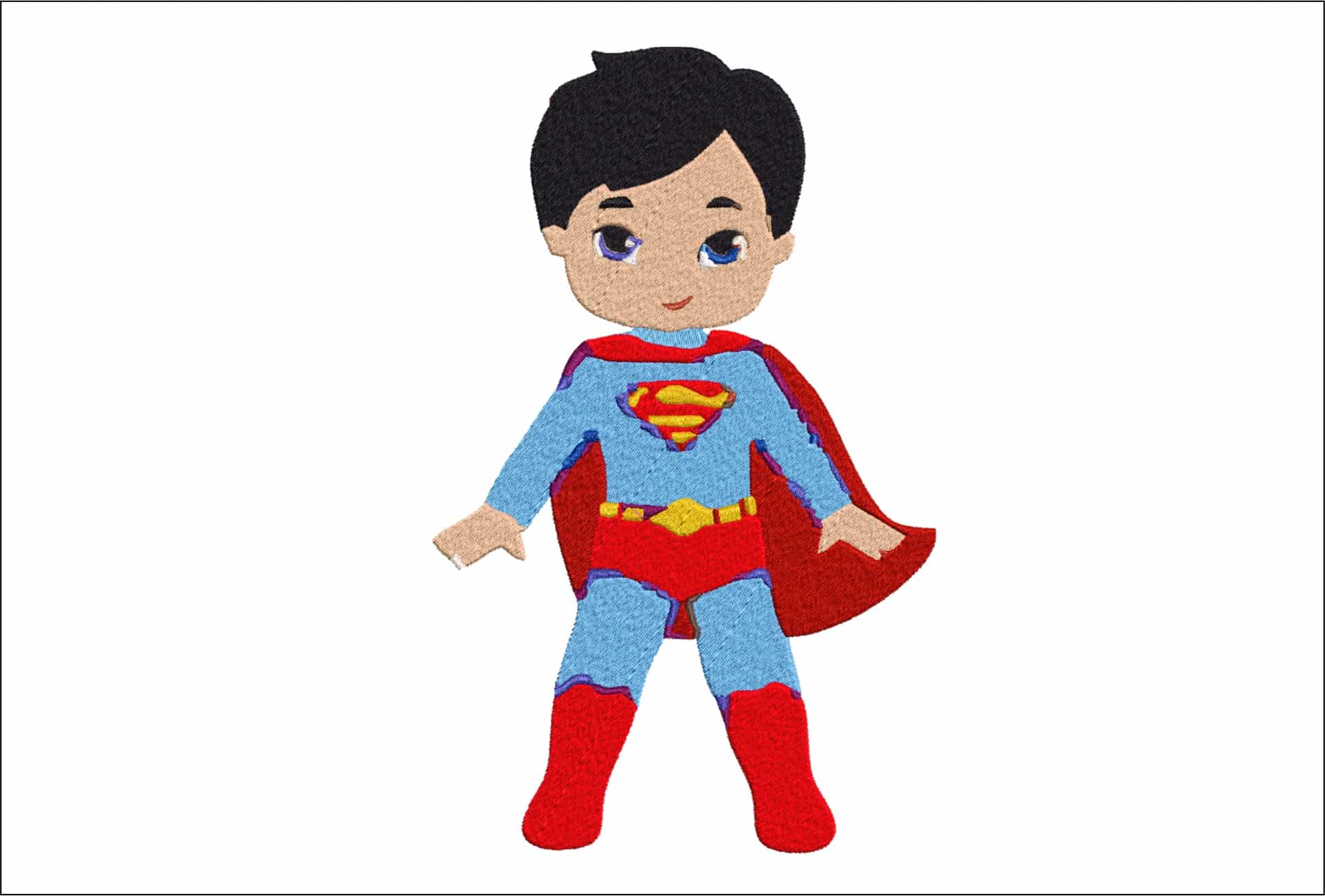 Baby Super Man embroidery design - Baby super hero design machine pattern Baby toddler embroidery file - instant download in a frame