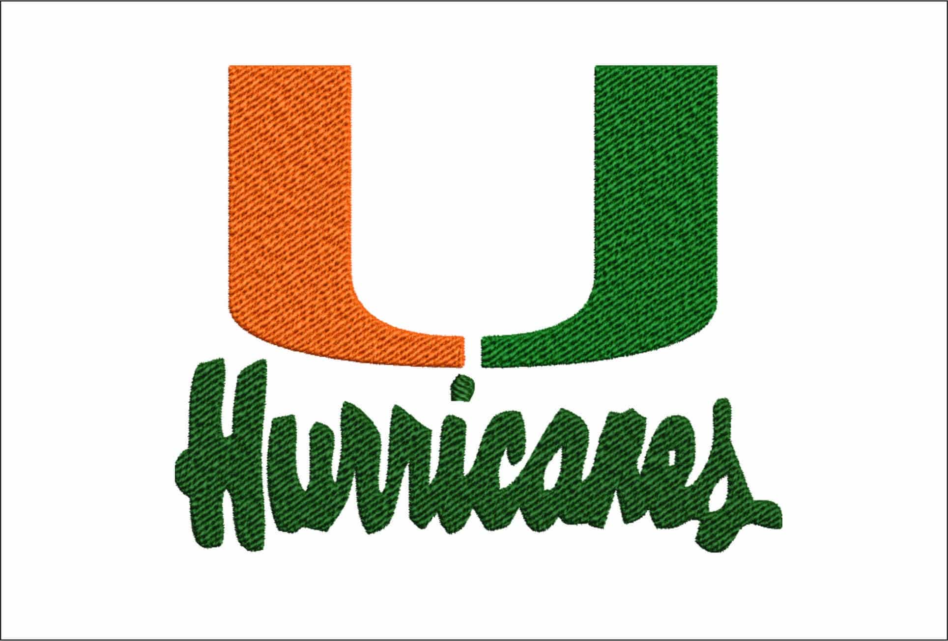 Miami Hurricanes embroidery design - Hard Rock Stadium embroidery machine pattern embroidery file - instant download