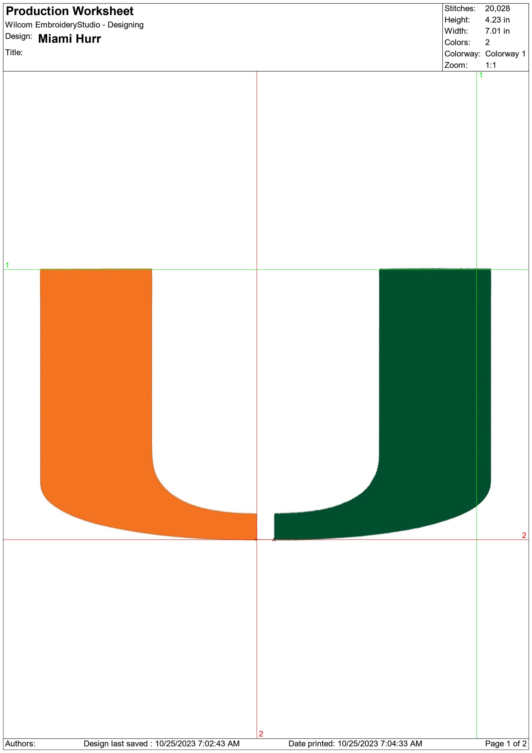 Miami Hurricanes embroidery design - Hard Rock Stadium embroidery machine pattern embroidery file - instant download — view 2