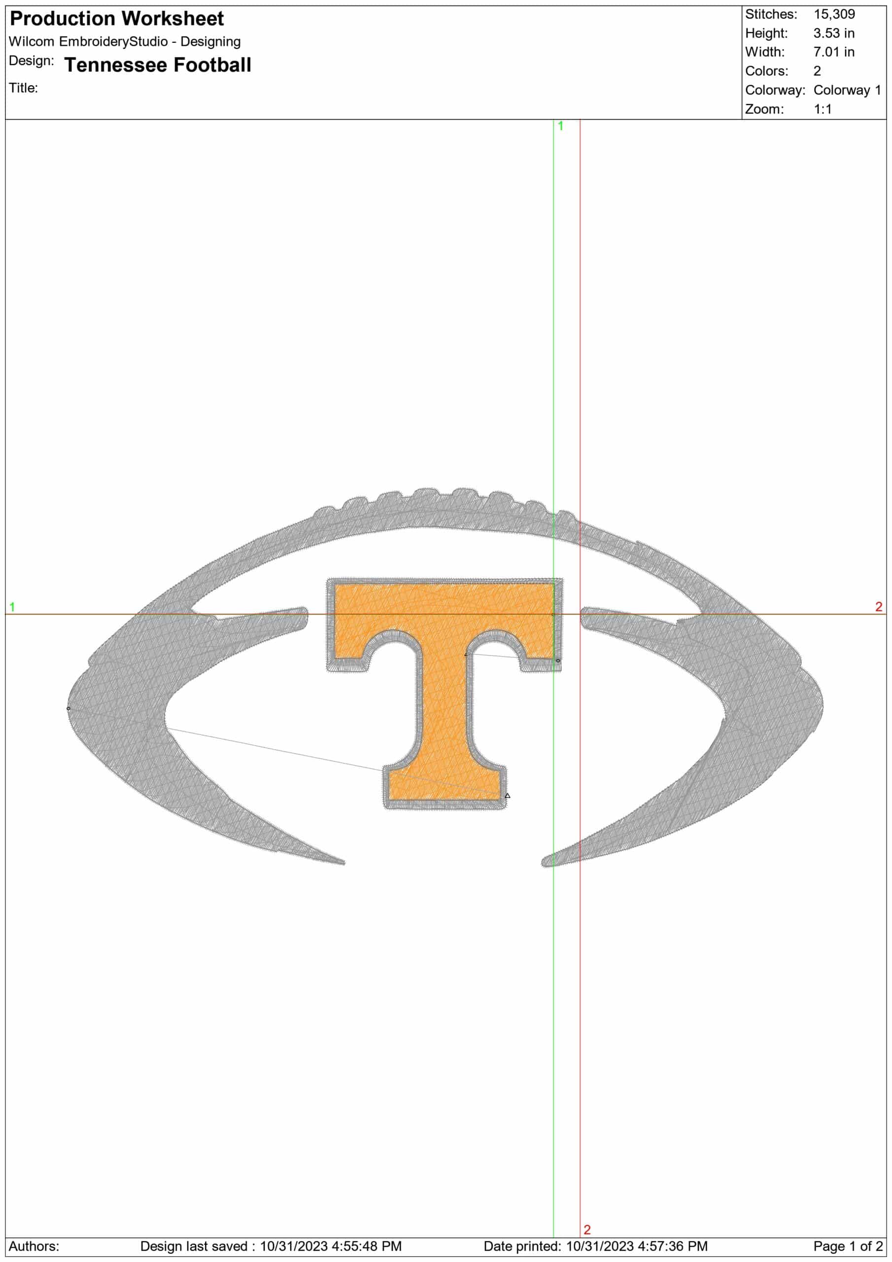 Tennessee Volunteers embroidery design University of Tennessee Logo embroidery machine pattern embroidery file instant download — view 2