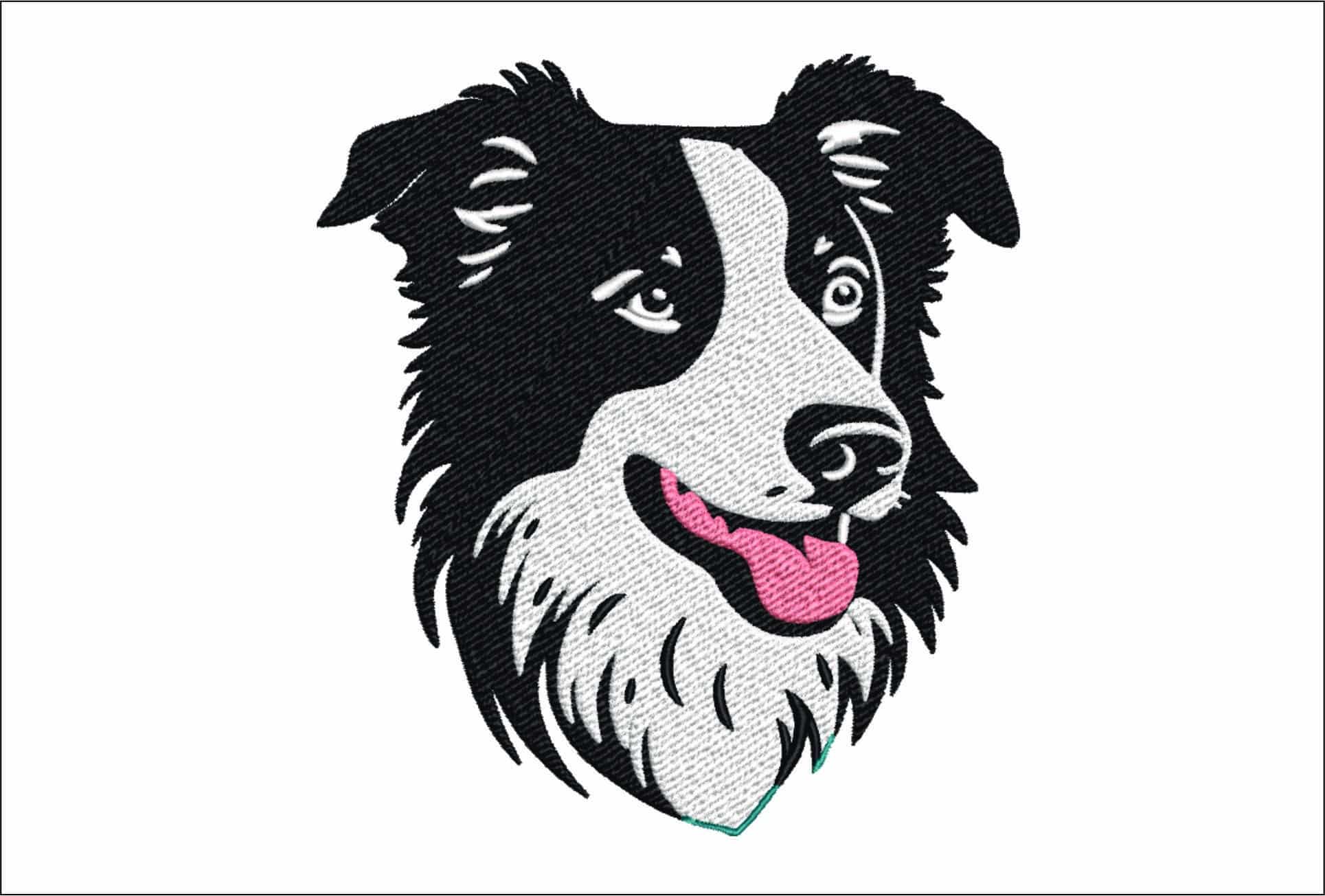 Border Collie Dog embroidery design -Border Collie Dog embroidery design machine pattern - embroidery file-instant download