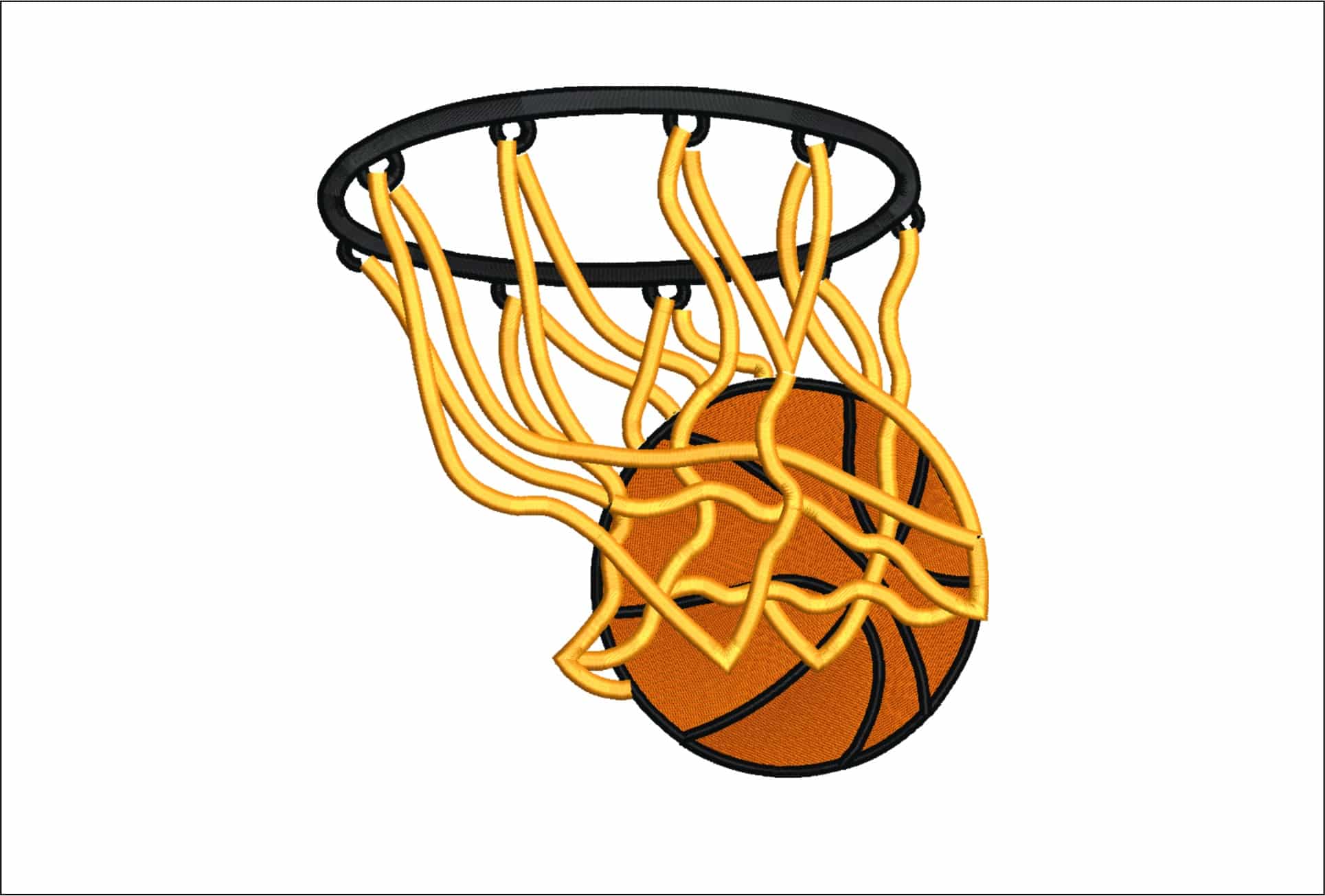 Basketball Hoop embroidery design - basketball Hoop embroidery machine pattern embroidery file - instant download