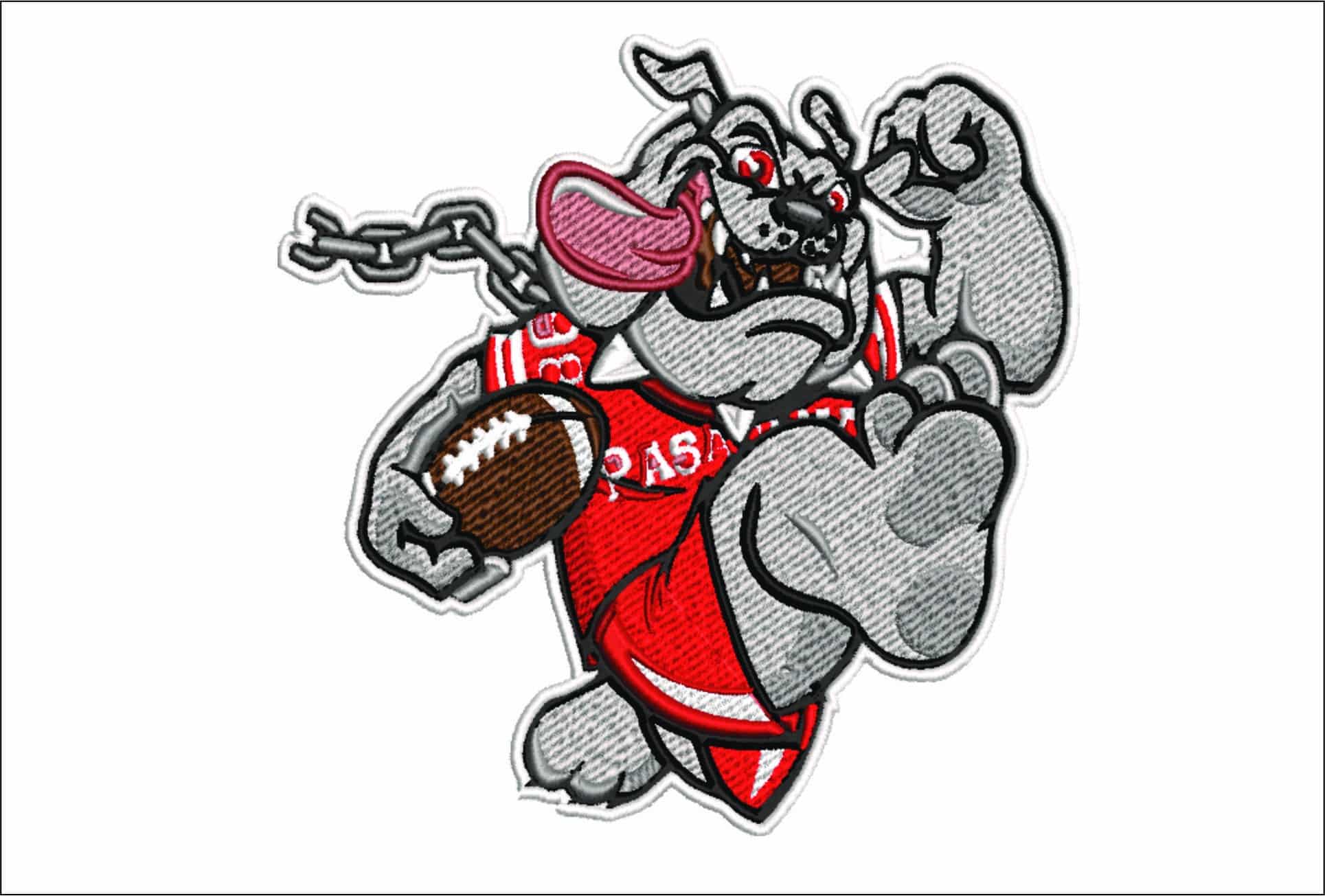 GA Bullie Run- embroidery Design - instant File download in a frame