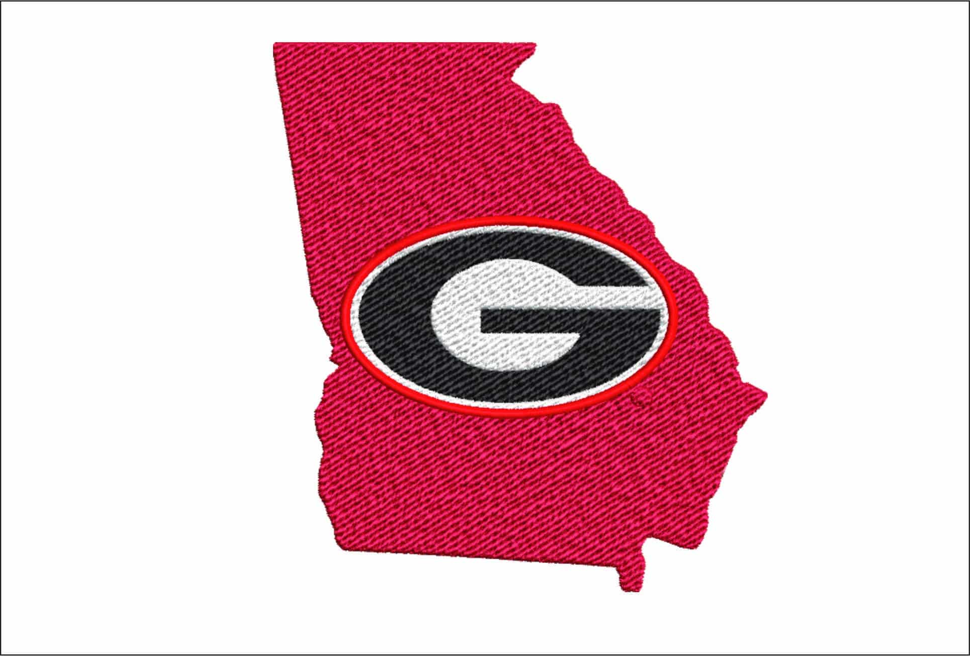 Georgia Georgia embroidery design - University of Georgia  Logo