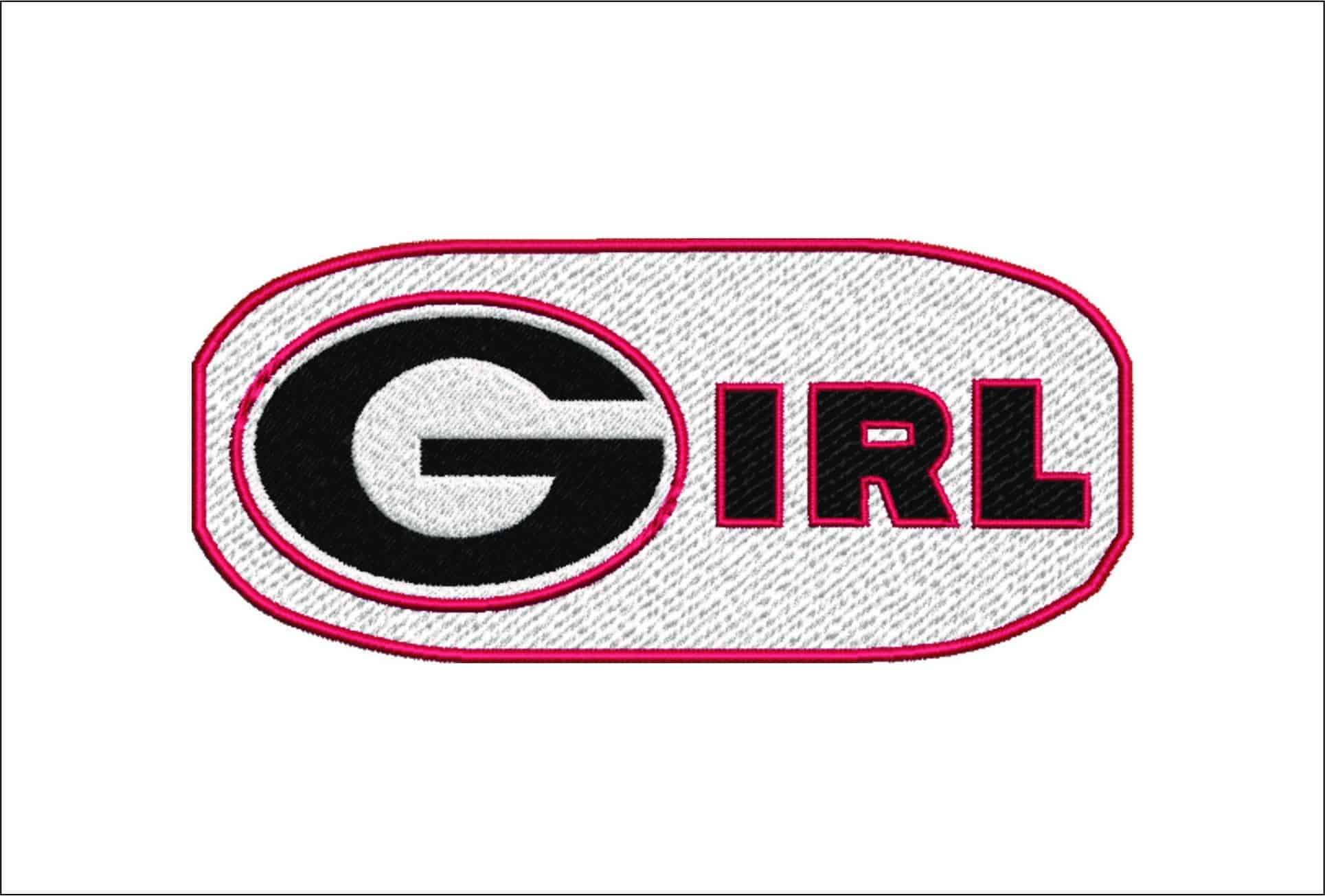 Georgia Girl embroidery design -Georgia Girl Embroidery Machine Pattern  Logo