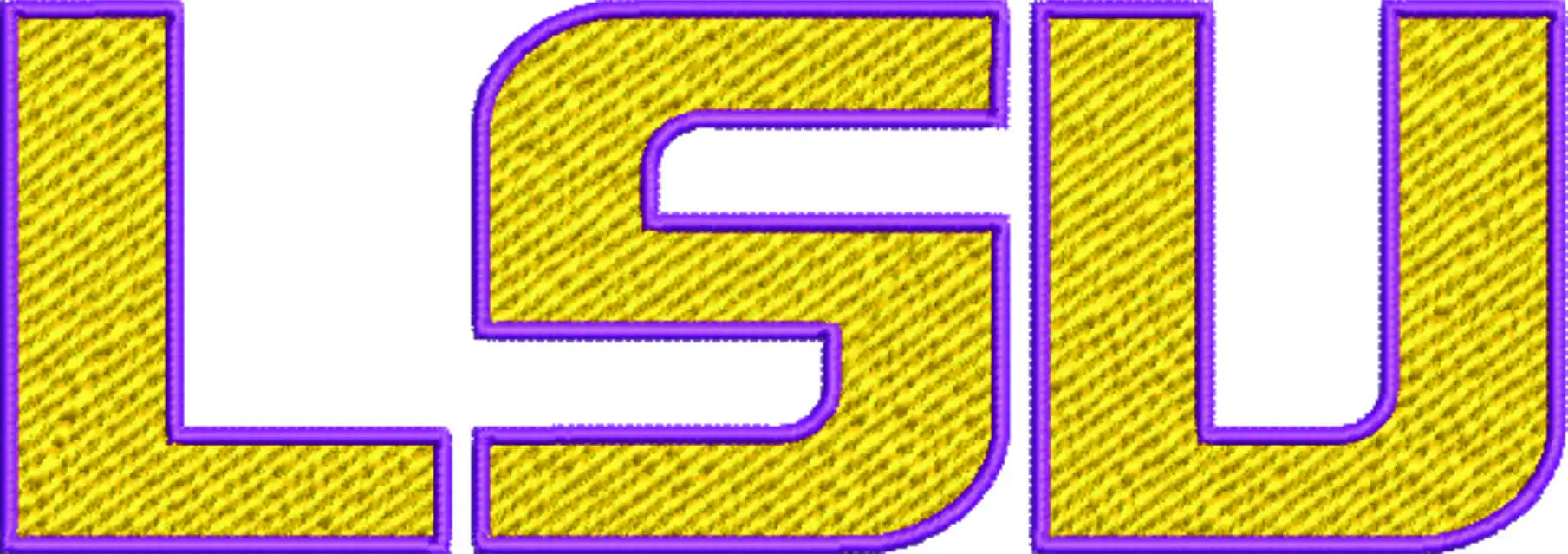 LSU Highlight embroidery design  - LSU Highlight Logo  embroidery machine  pattern embroidery file - instant download in a frame — view 4