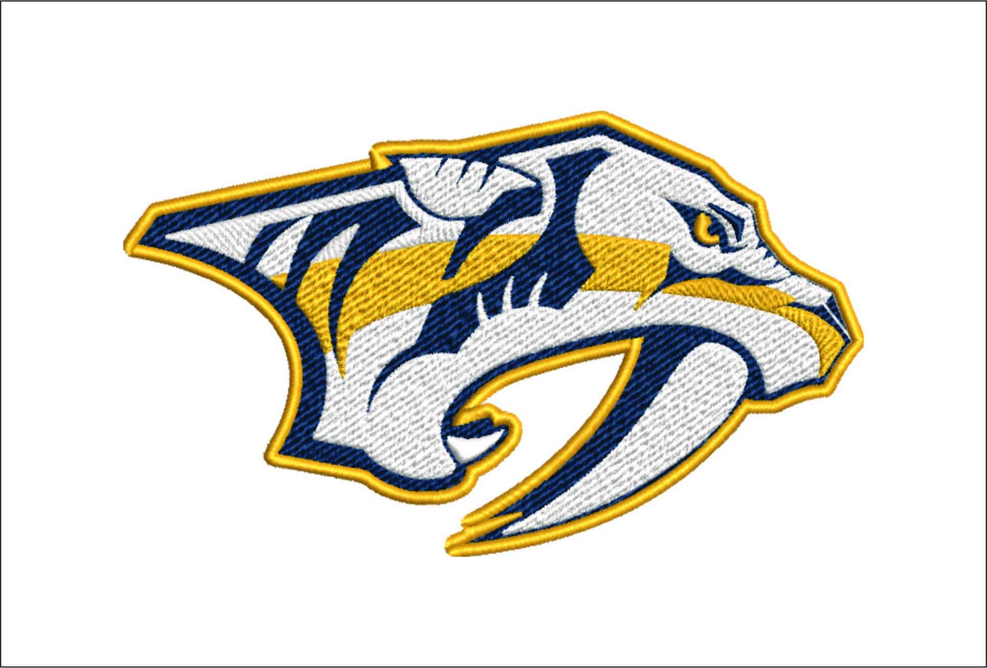 Nashville Predators Logo - Preds at Bridgestone Arena - embroidery machine  pattern embroidery file - instant download in a frame