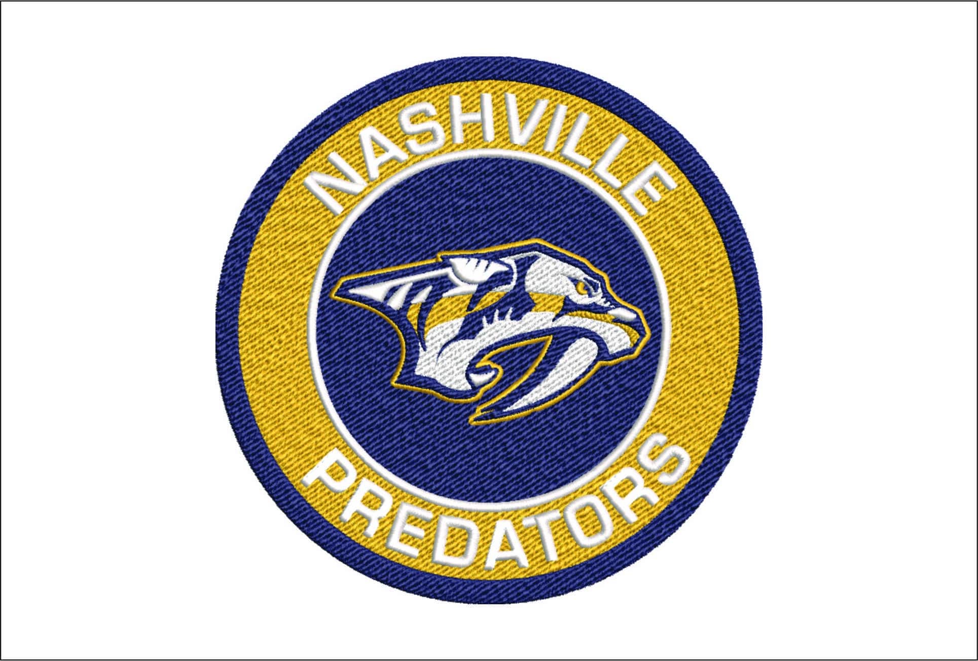 Nashville Predators Logo emblem - Preds at Bridgestone Arena - embroidery machine pattern embroidery file - instant download in a frame