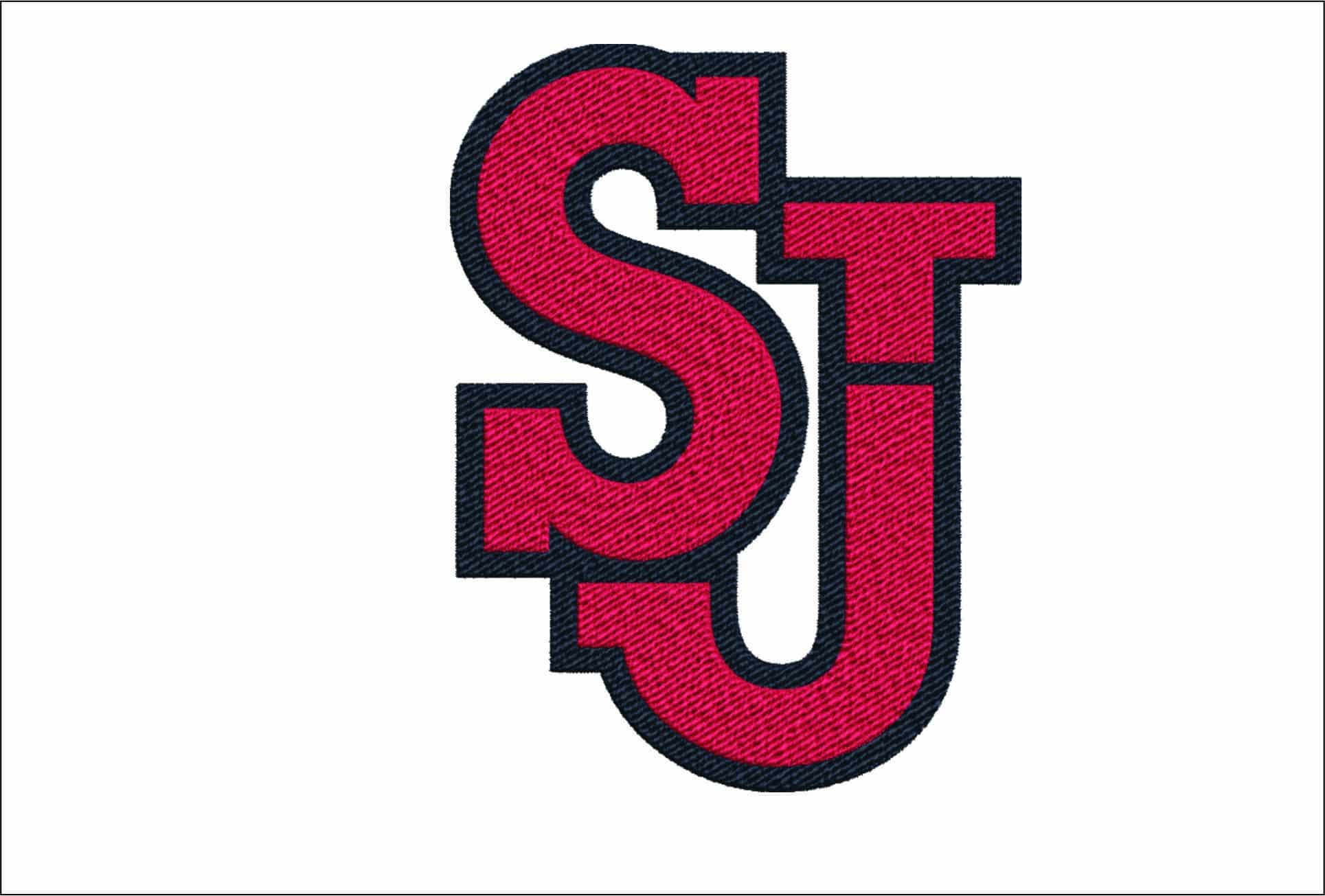 St-John Red Storm Logo embroidery design - St-John Red Storm Logo  embroidery machine pattern embroidery file - instant download