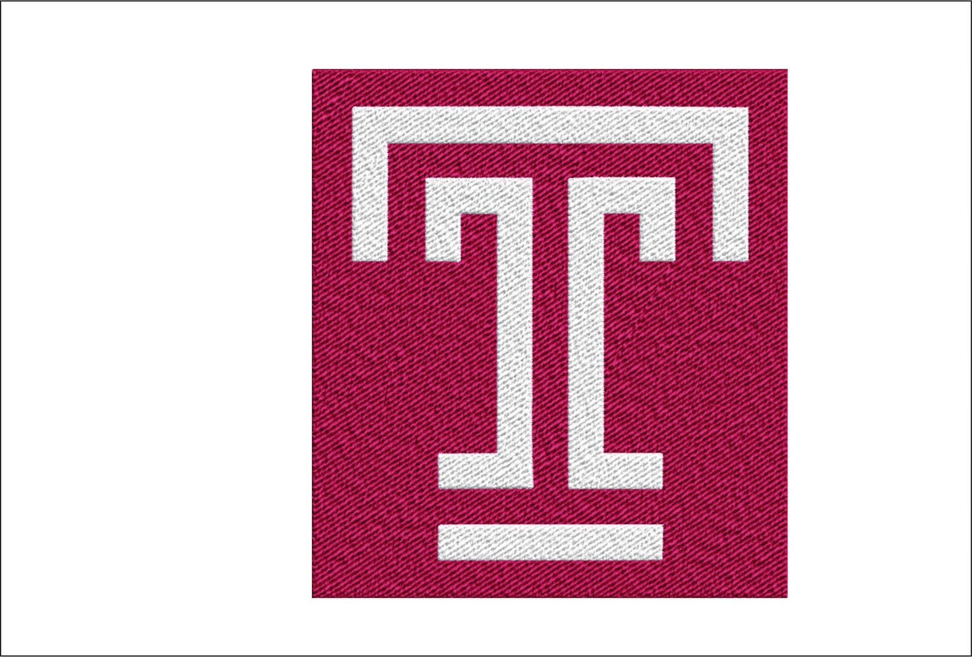 Temple Owls Logo   embroidery design -Temple Owls Logo embroidery machine pattern embroidery file - instant download