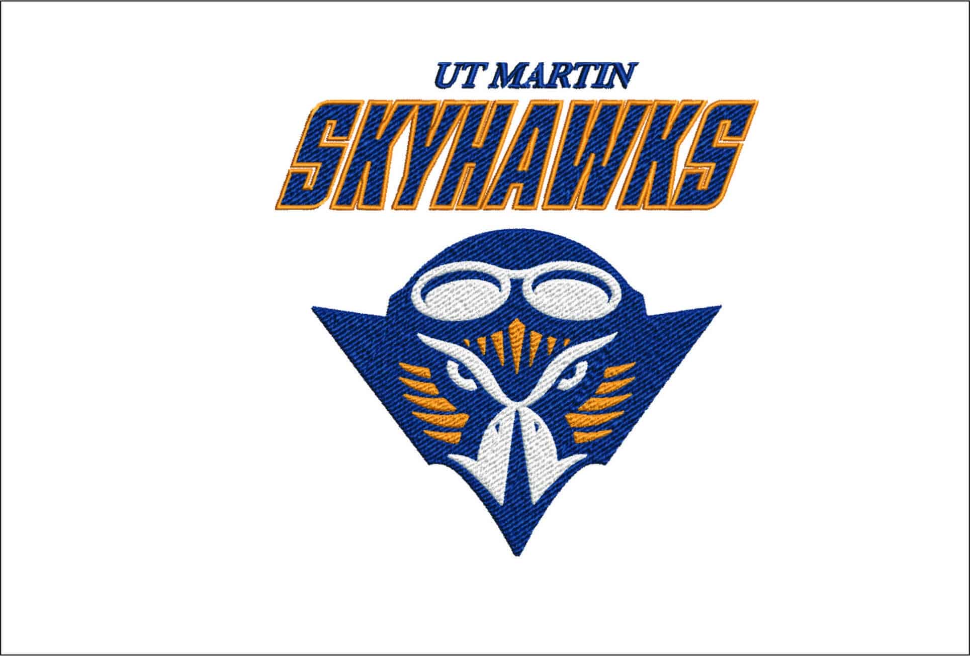 Tennessee Martin Skyhawks Logo  embroidery design -Tennessee Martin Skyhawks  Logo  embroidery machine pattern embroidery file - instant download