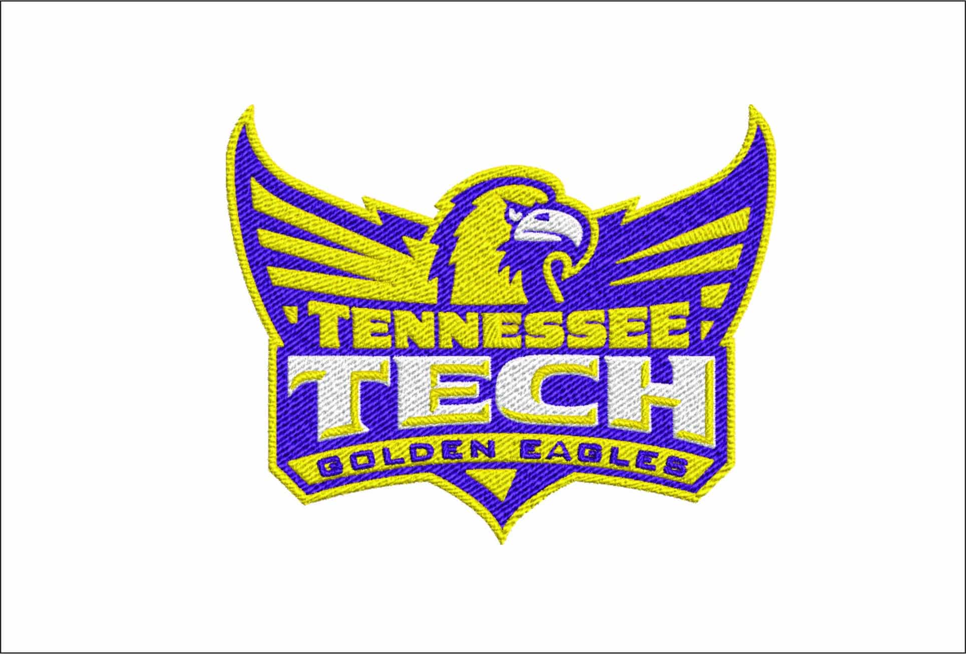 Tennessee Tech Golden Eagles logo embroidery design -Tennessee Tech Golden Eagles Logo embroidery machine pattern embroidery file - instant download